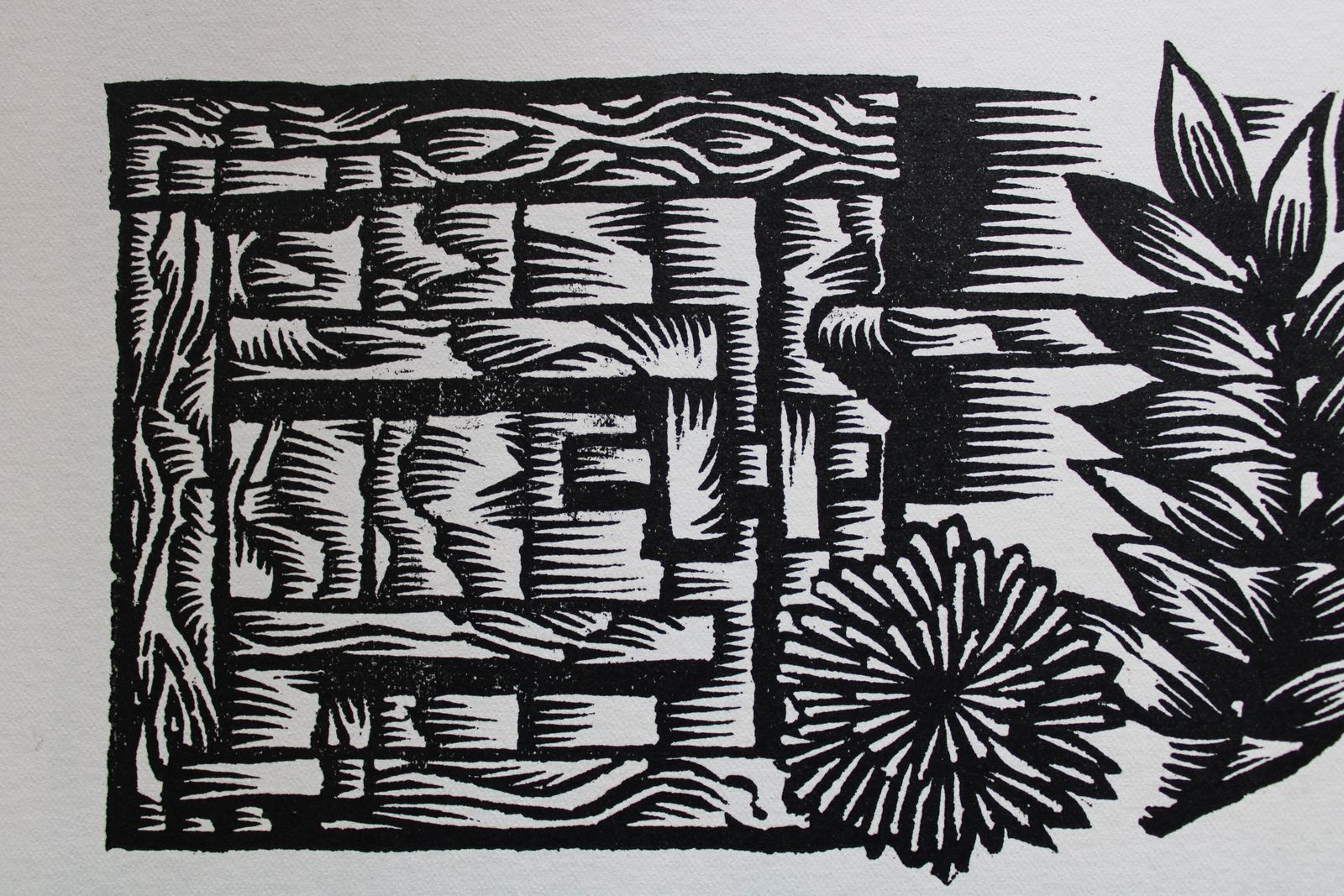 Dainis Rozkalns Midsummer Ferns. 1984. Paper, Linocut photo for sale