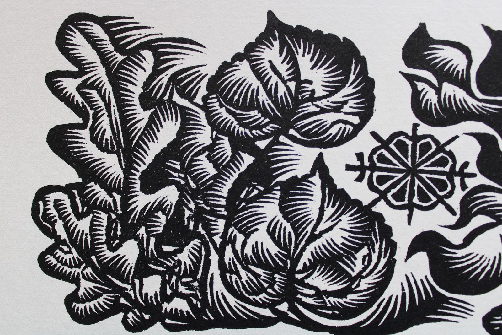 Dainis Rozkalns Midsummer Greetings. 1984. Paper, Linocut photo furniture