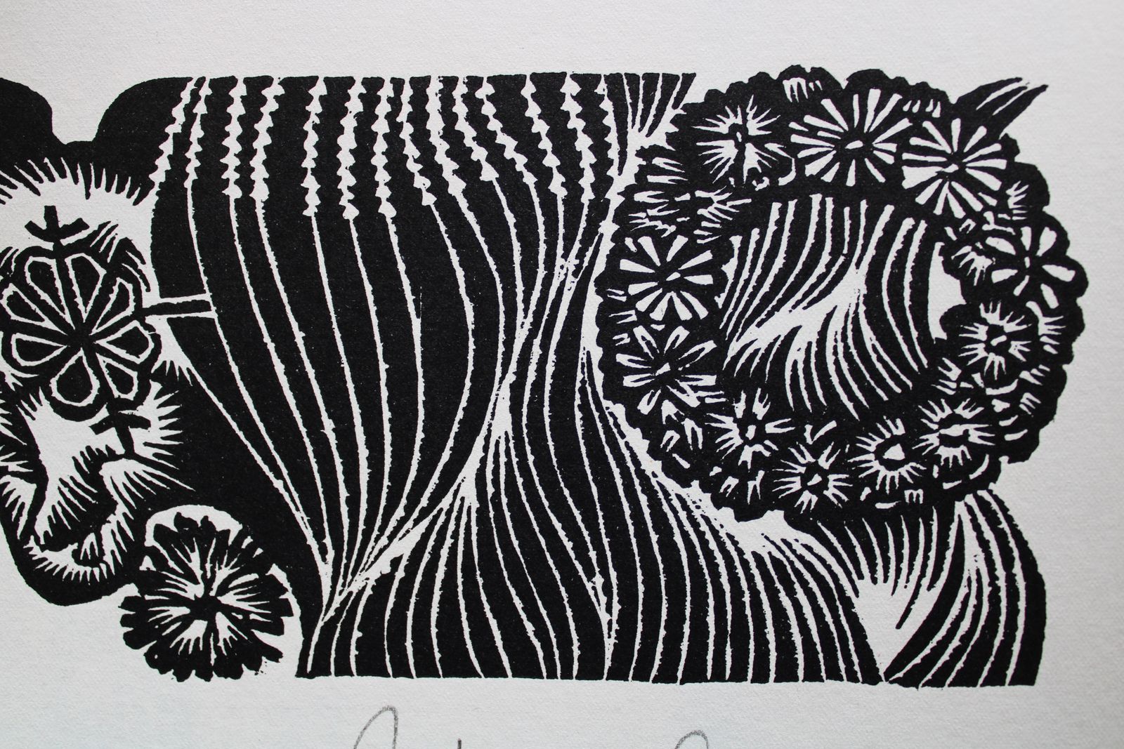 Dainis Rozkalns Midsummer Wreath. 1984. Paper, Linocut photo for sale