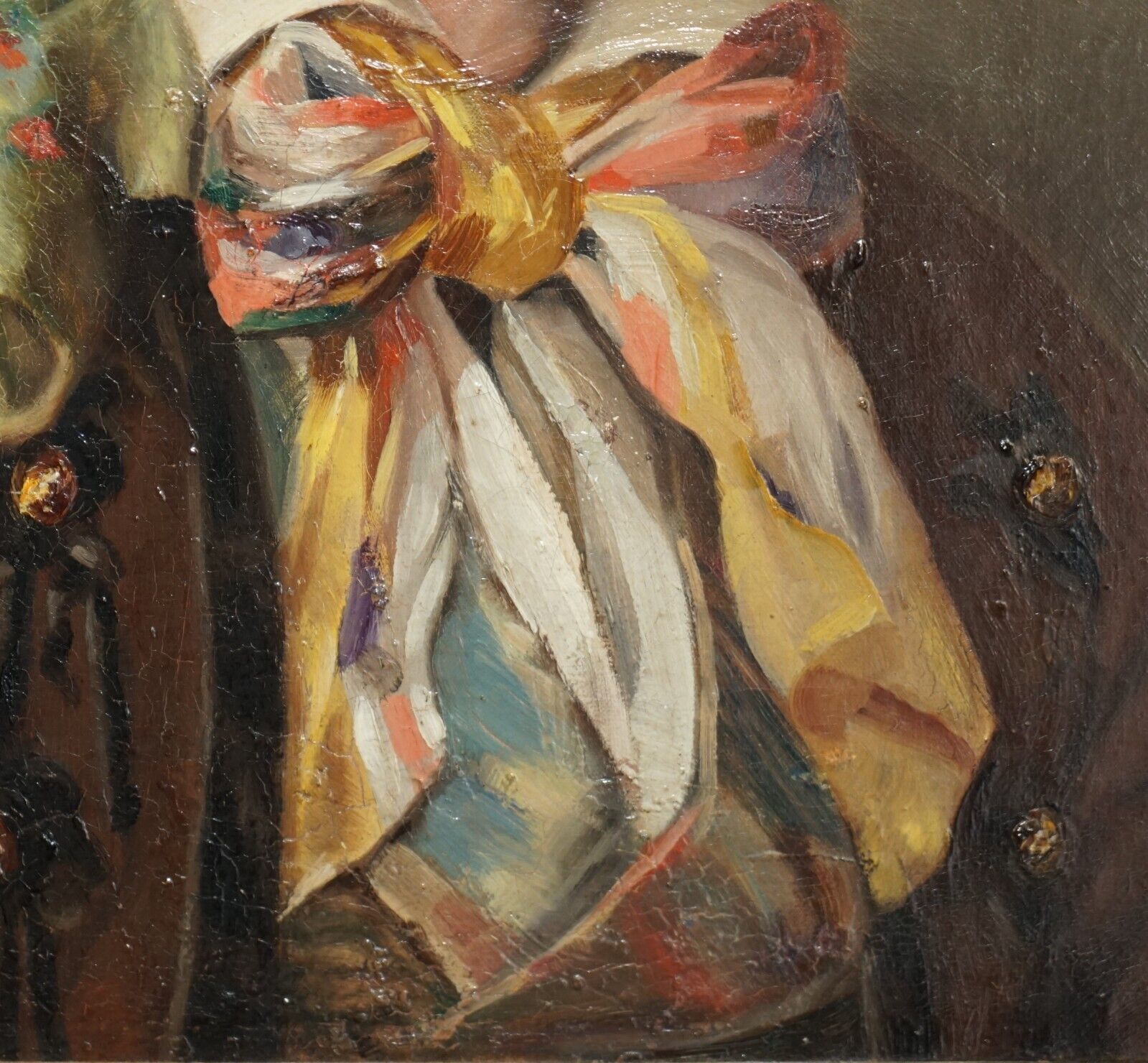 photo for sale Antique Circa 1860 French Napoleon III Oil Painting Of A Gentleman In Headscarf