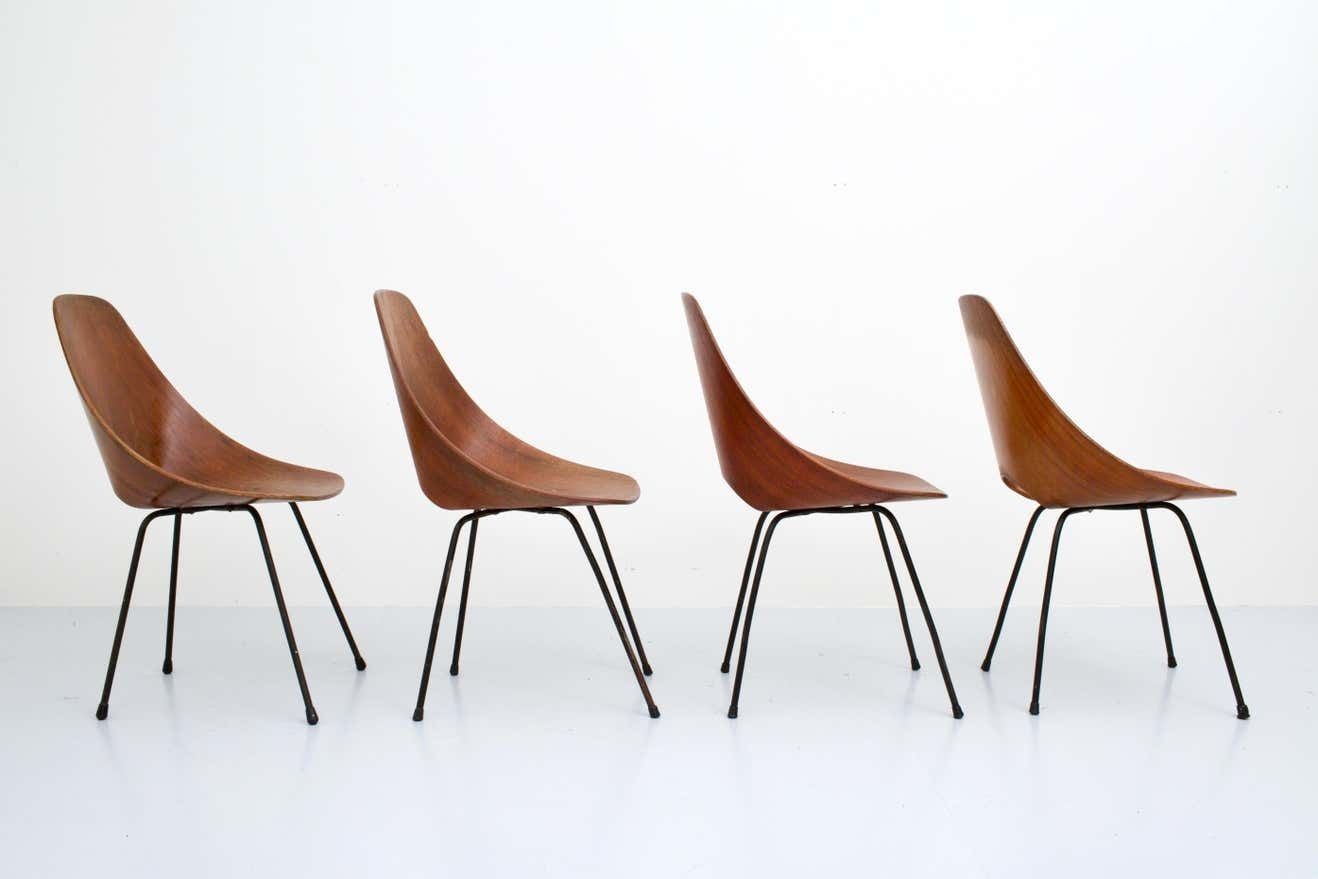 Set Van 4 Medea Eetkamerstoelen Van Vitorio Nobili Voor Fratelli Tagliabue, 1955 photo Meubels