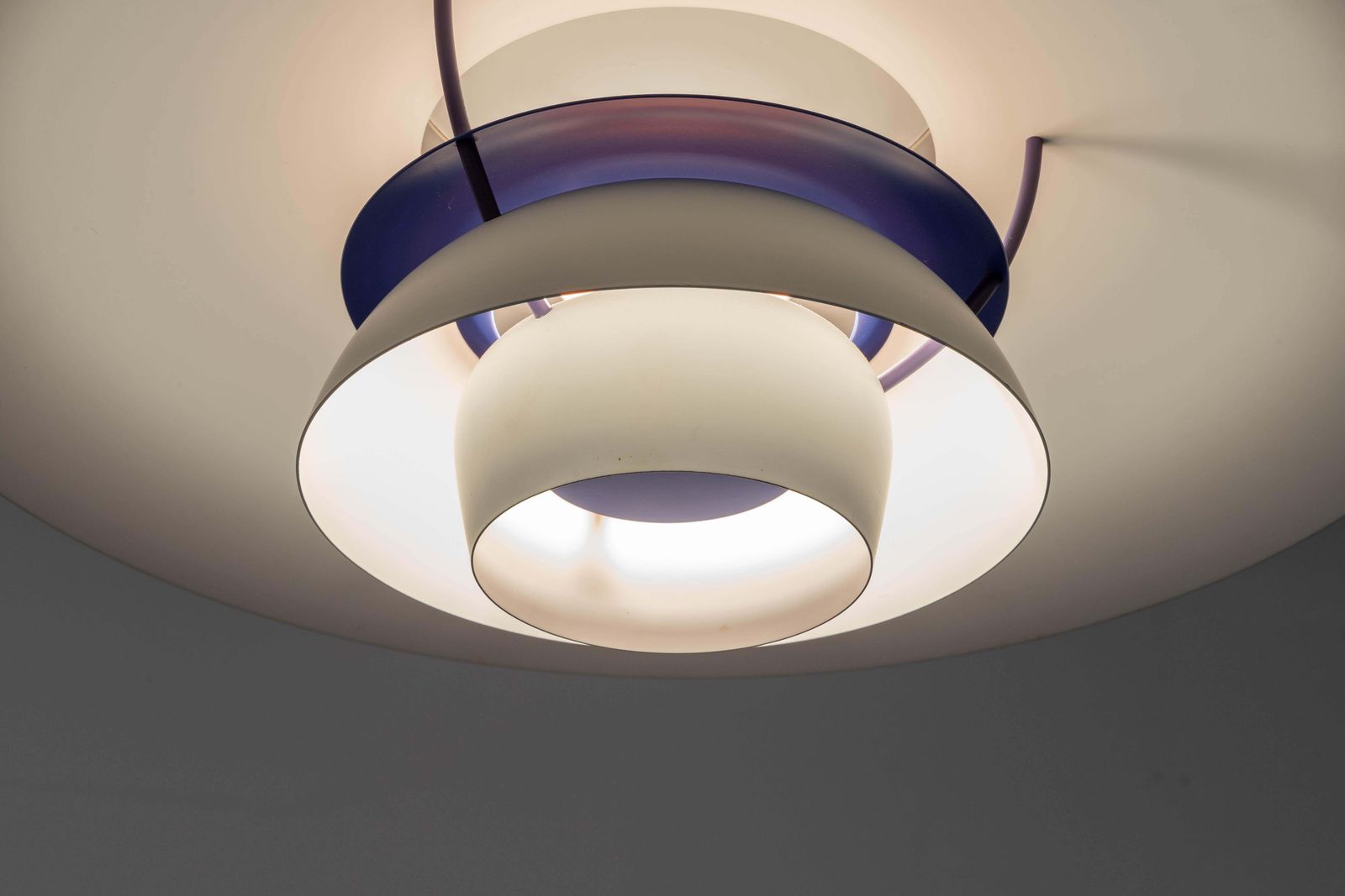 Ph5 Hanglamp Van Poul Henningsen Voor Louis Poulsen In Blauw En Grijs, Denemarken photo 825.76