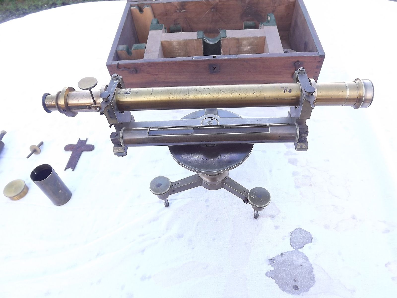 Lot Of 3 Theodolites And Tacheometer photo for sale