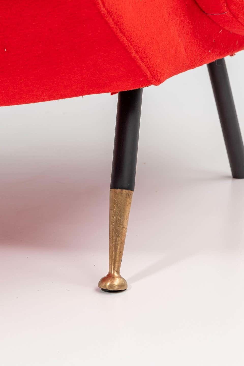 Set Of Two Italian Disco Chairs In Original Upholstery, 1960's photo furniture