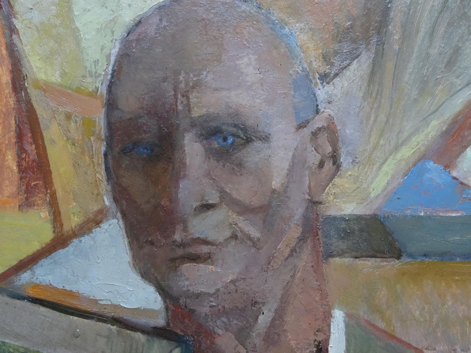 Aleksandra Belcova Painter's Family. Oil On Cardboard photo for sale