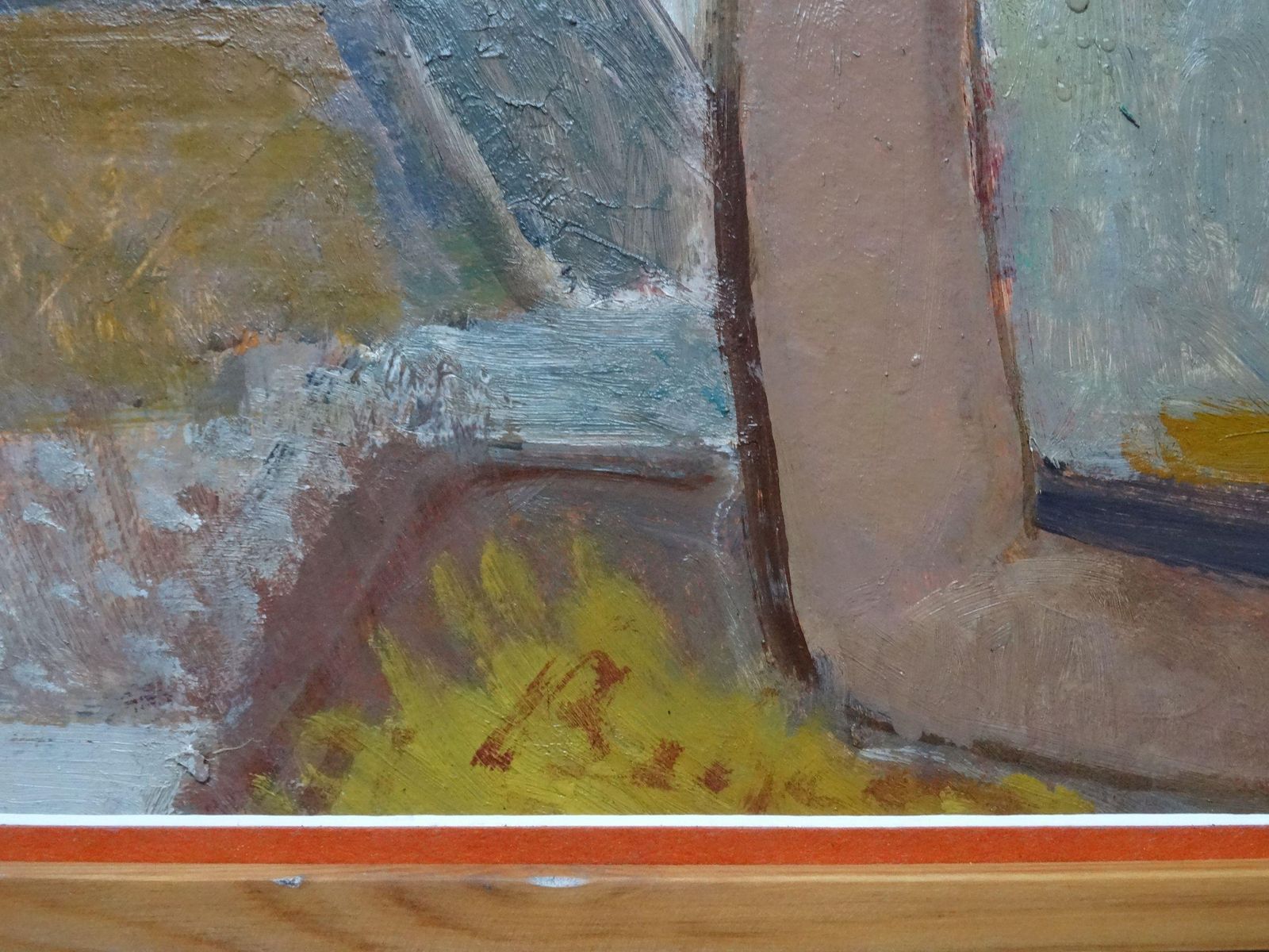 Aleksandra Belcova Painter's Family. Oil On Cardboard photo vinterior