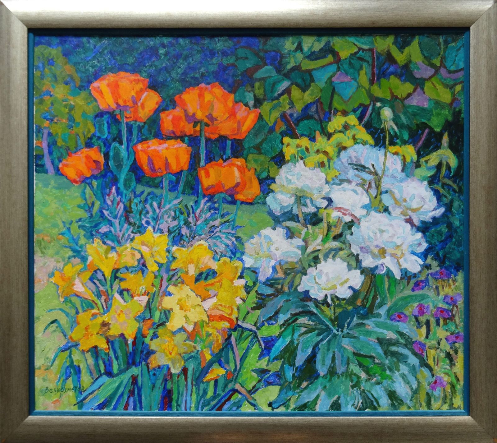 Valiahmetov Amir Hasnulovitch Poppies And Peonies. Oil On Canvas1985 photo furniture