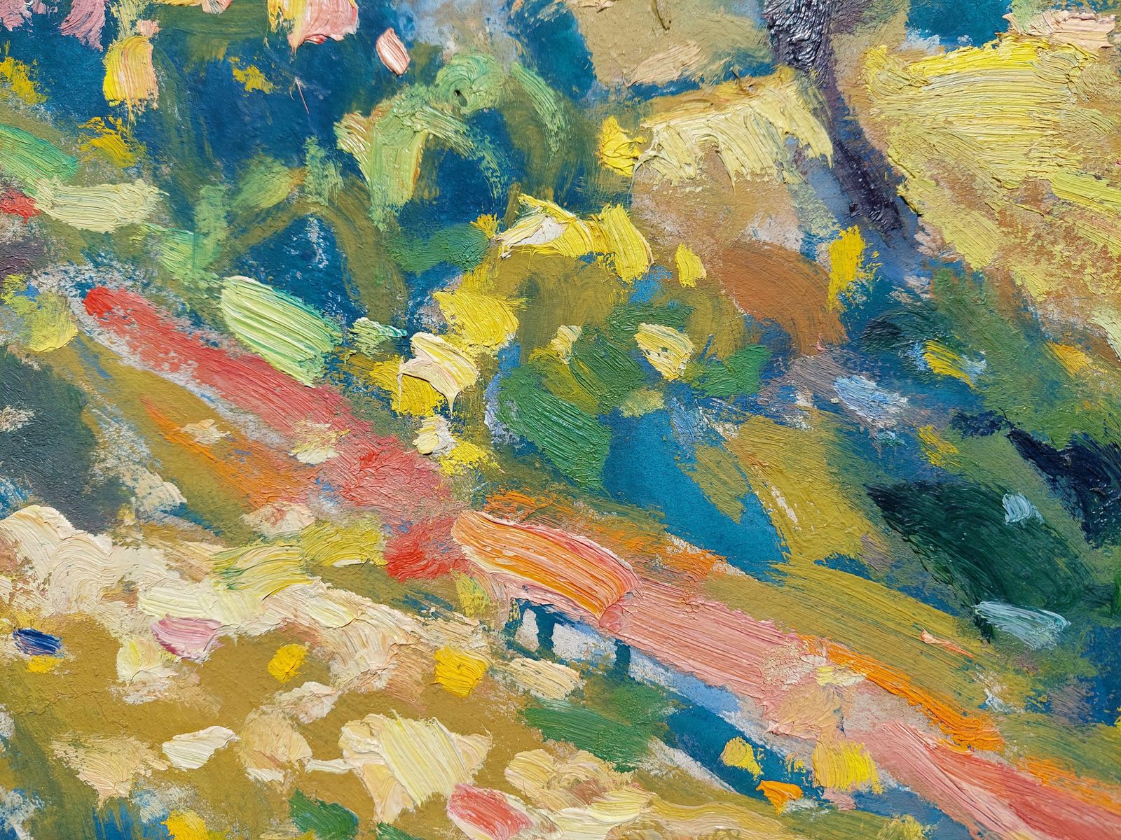 Teodors Paulovics Surroundings In Countryside. 1963, Cardboard, Oil photo 840.0