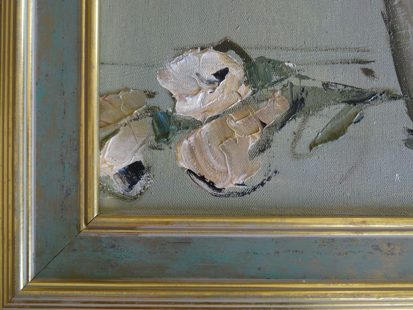 Ec. Ajder Flowers.  Canvas, Oil 1997 photo for sale