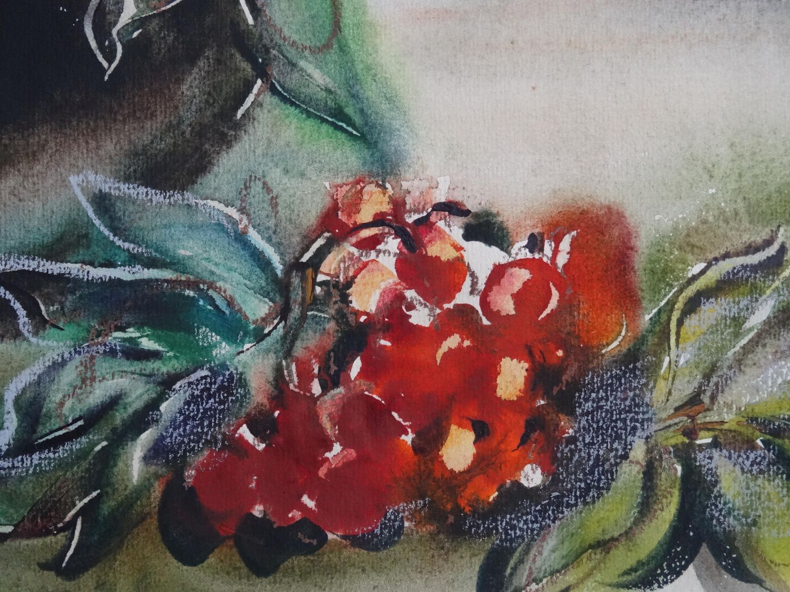 Dzidra Bauma Mountain Ash.Paper, Watercolor, 1989 photo 1243.0