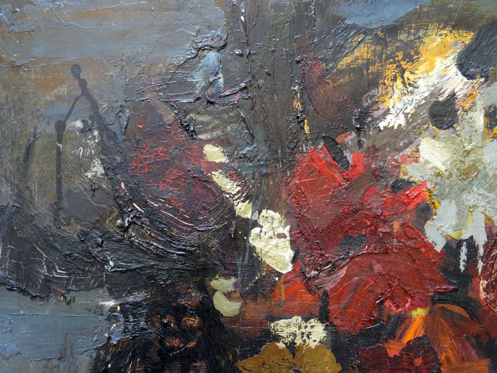 Fridrihs Milts Flowers In A Vase, Oil On Canvas On Cardboard photo 2363.0