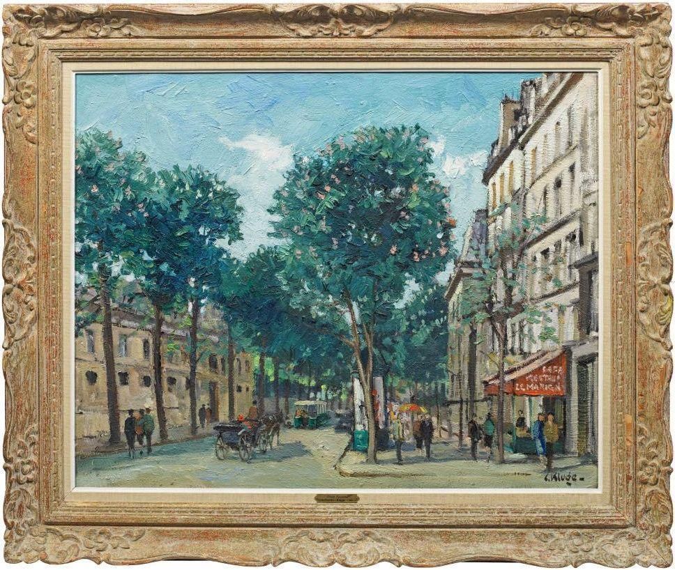 Constantine Kluge Place Beauvau. Paris. Oil On Canvas,1940 photo vintage