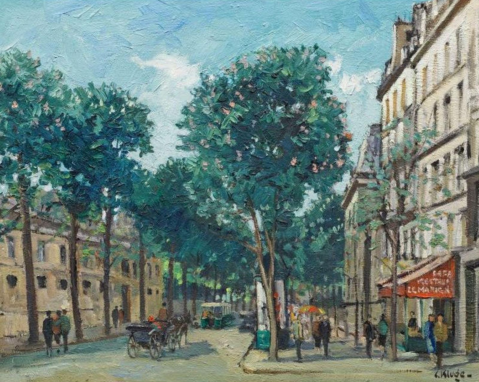 photo furniture Constantine Kluge Place Beauvau. Paris. Oil On Canvas,1940