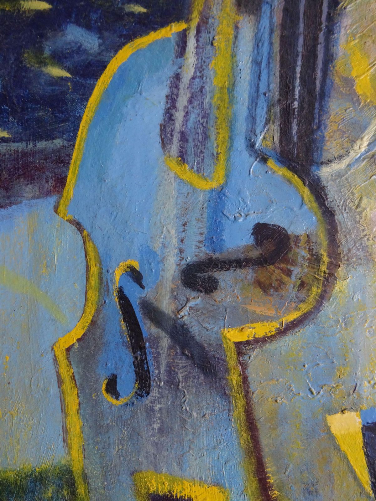 Uldis Krauze Musical Mood. 1998. Oil On Cardboard photo Art