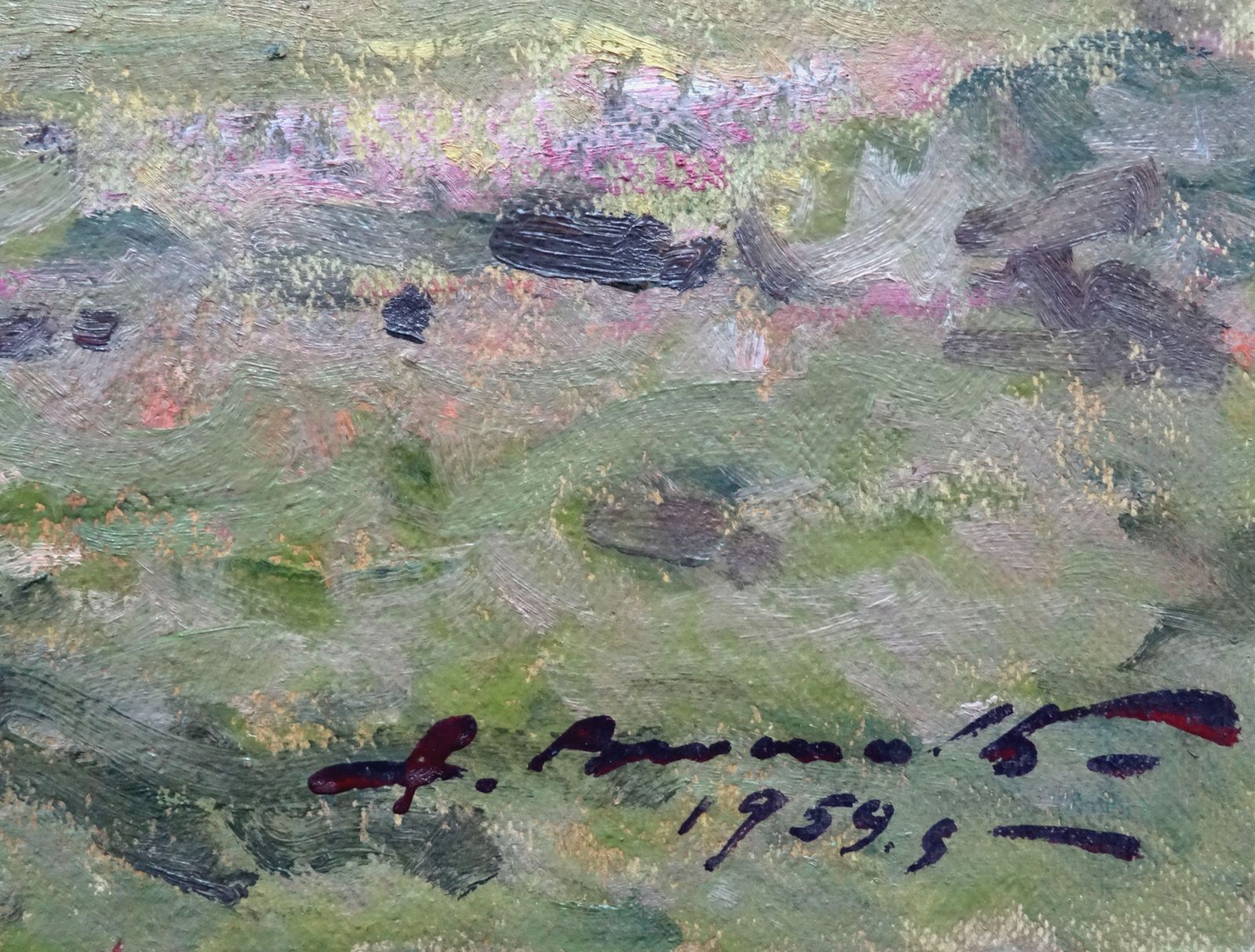 Alfejs Bromults Dandelions Are Blooming. 1981. Oil On Cardboard photo buy