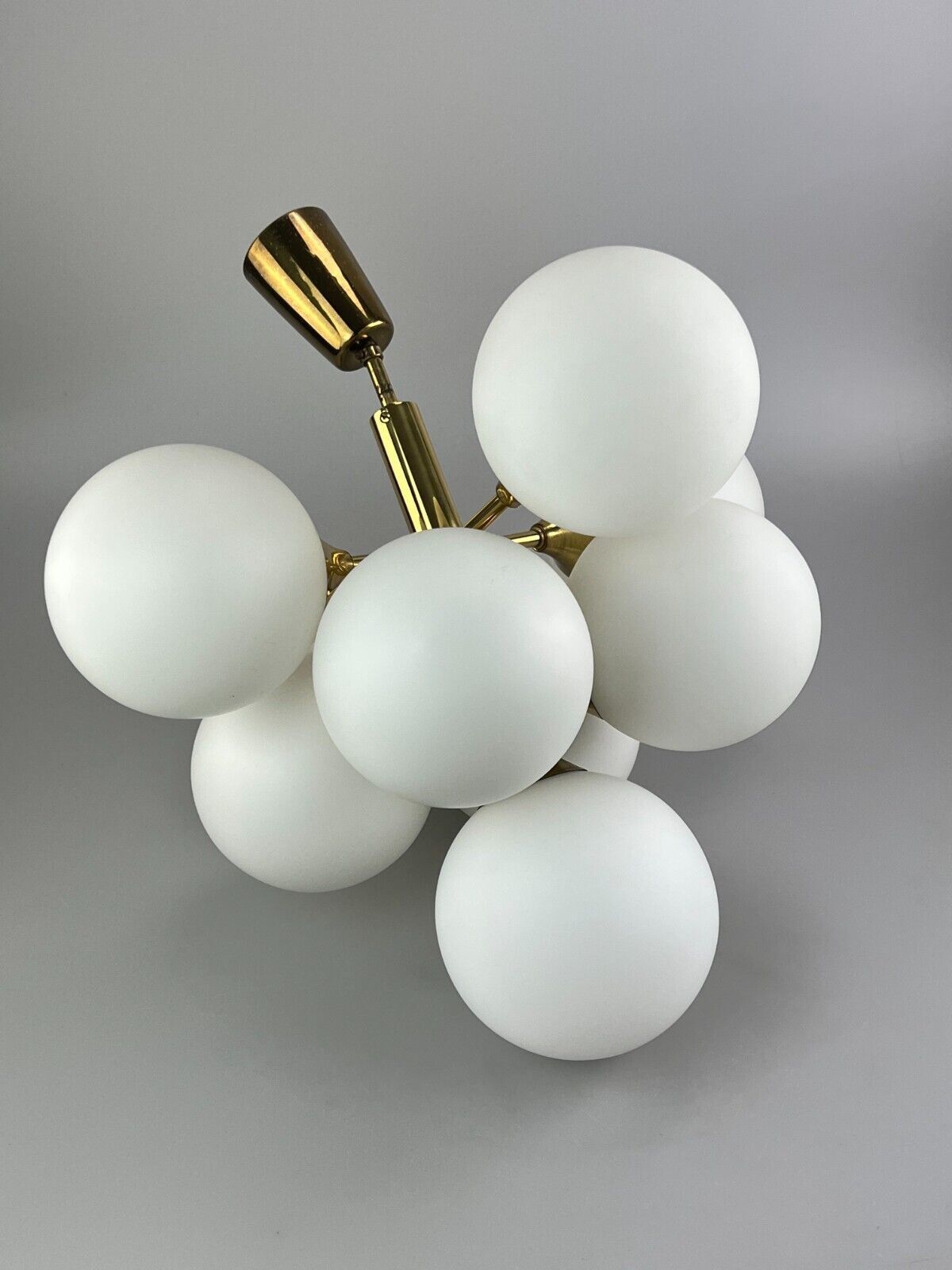 photo for sale 60s 70s 9 Flame Sputnik Chandelier Kaiser Leuchten Opal Glass Design