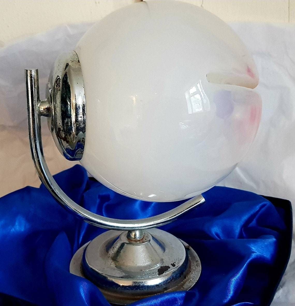 Vintage Mazzega Murano Glass Table Lamp Mid Century Table Lamp Spage Age Lamp  Home Decor. photo for sale