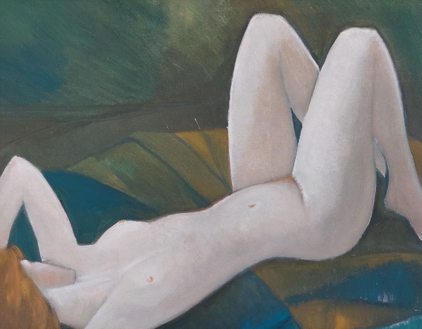 Laimdots Murnieks Dreamer. Oil On Cardboard,  1996 photo Art