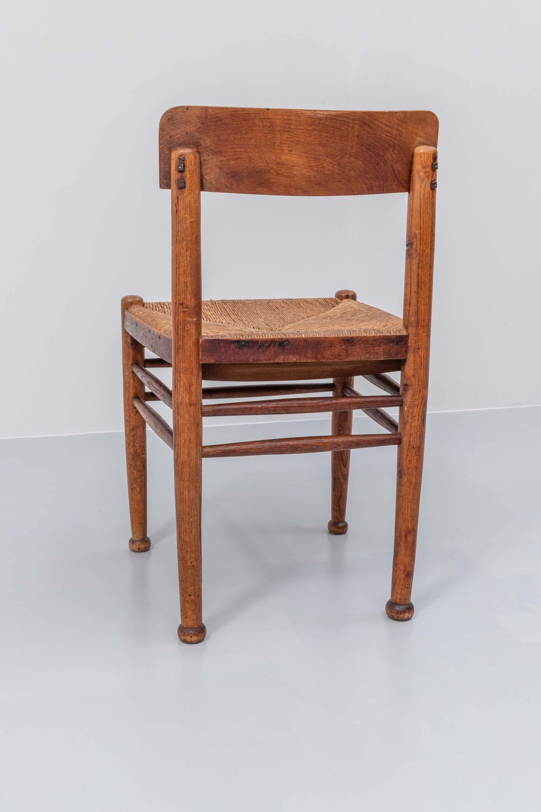 Dining Chair In Oak And Cane, 1960s photo for sale