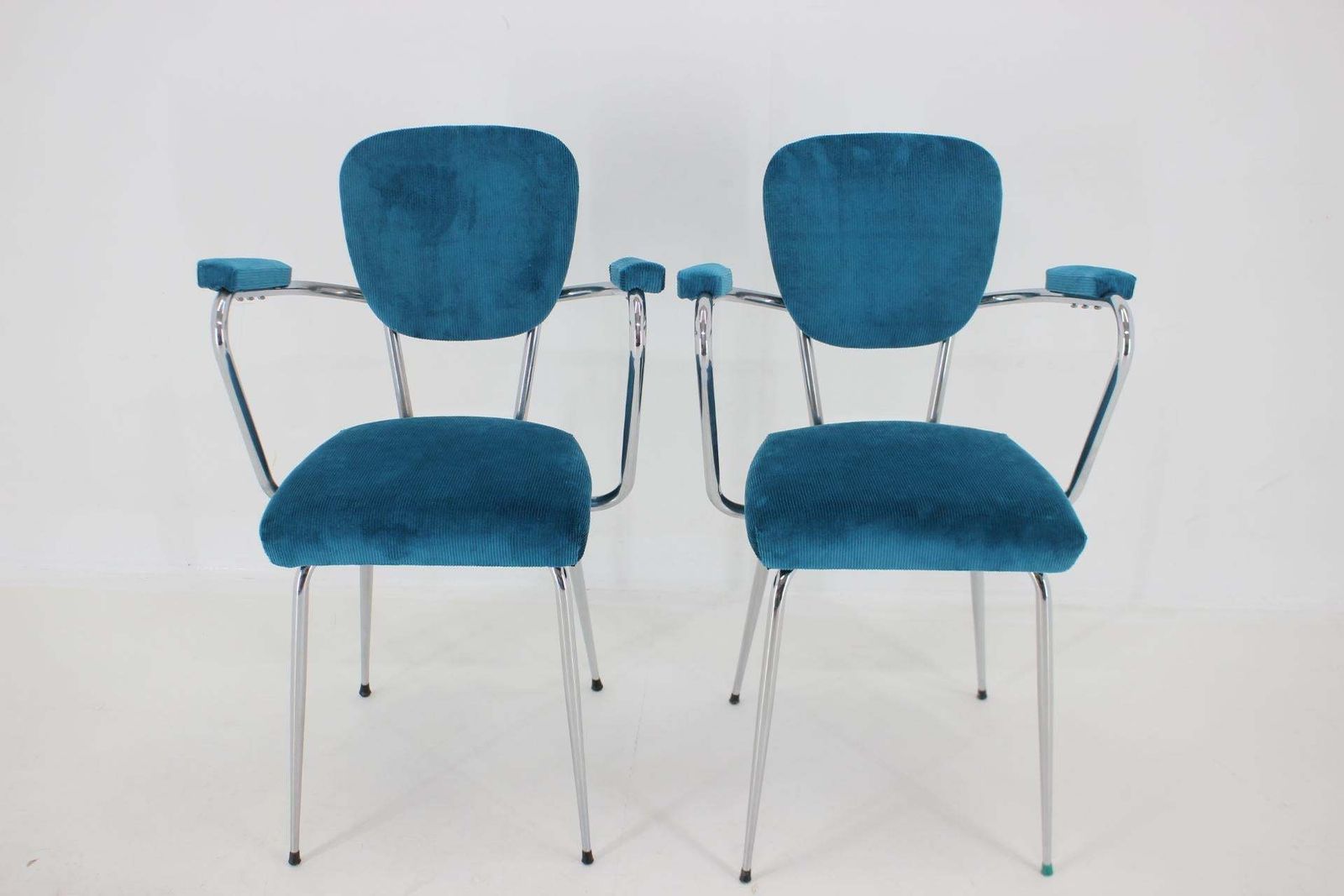 1960s Pair Of Italian Armchairs In Corduroy photo for sale