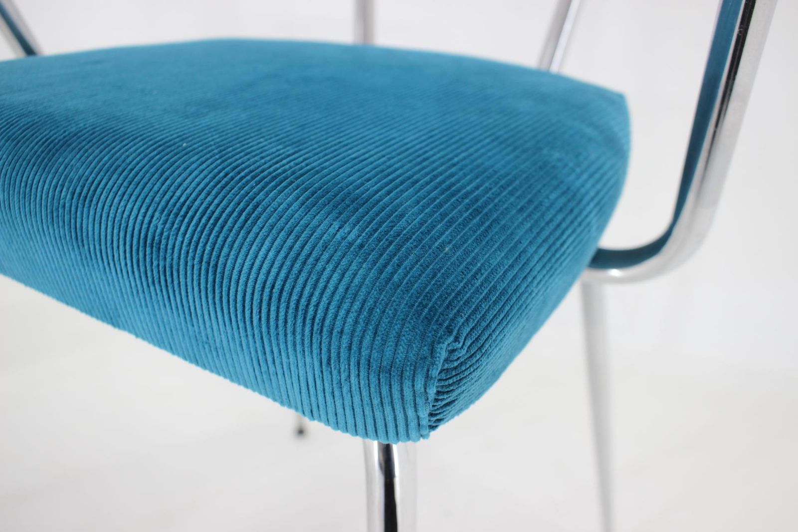 Furniture 1960s Pair Of Italian Armchairs In Corduroy photo