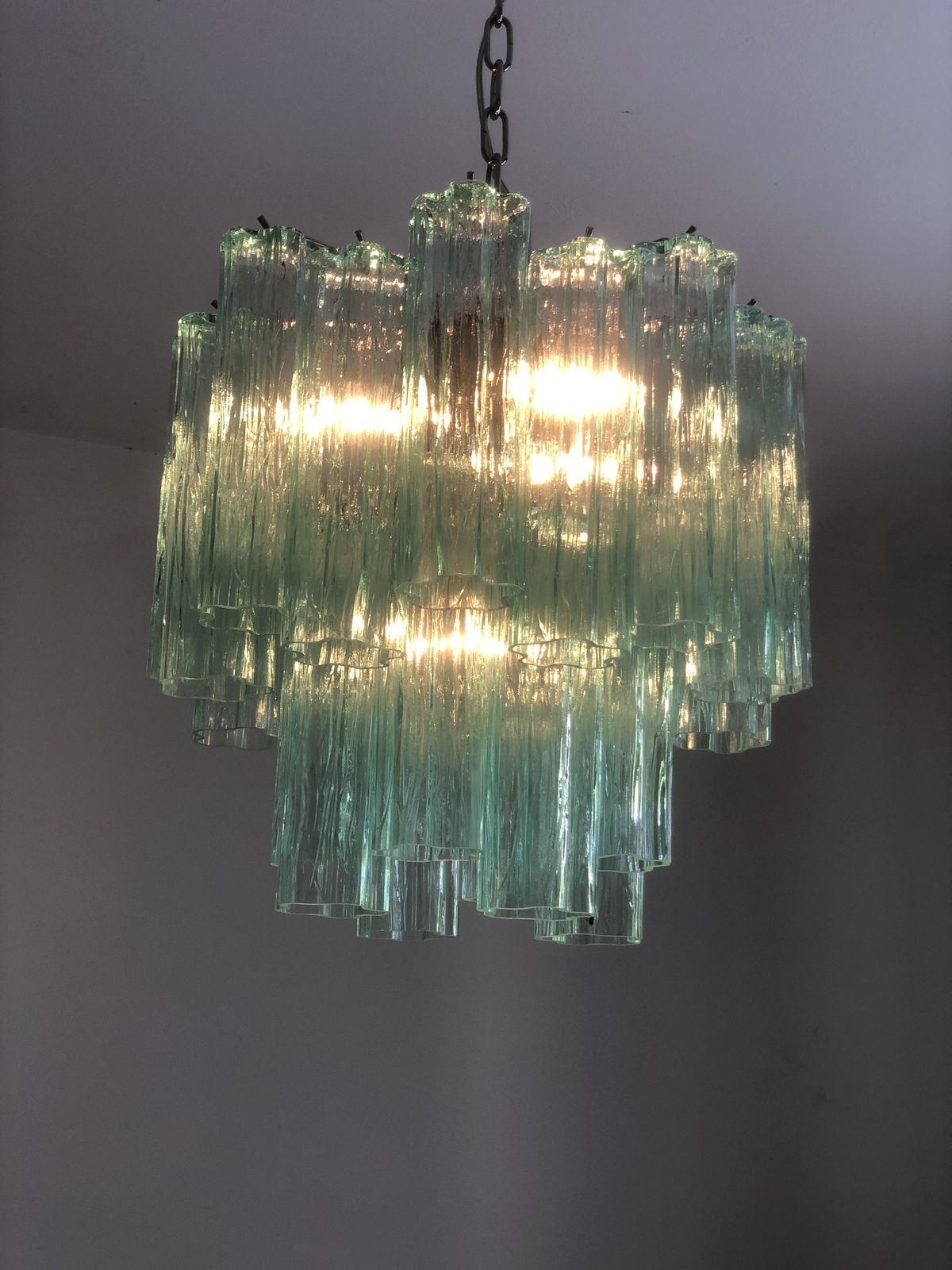 Impressive Murano Glass Sputnik Chandelier Like Mazzega Zuccheri Venini Barovier Style