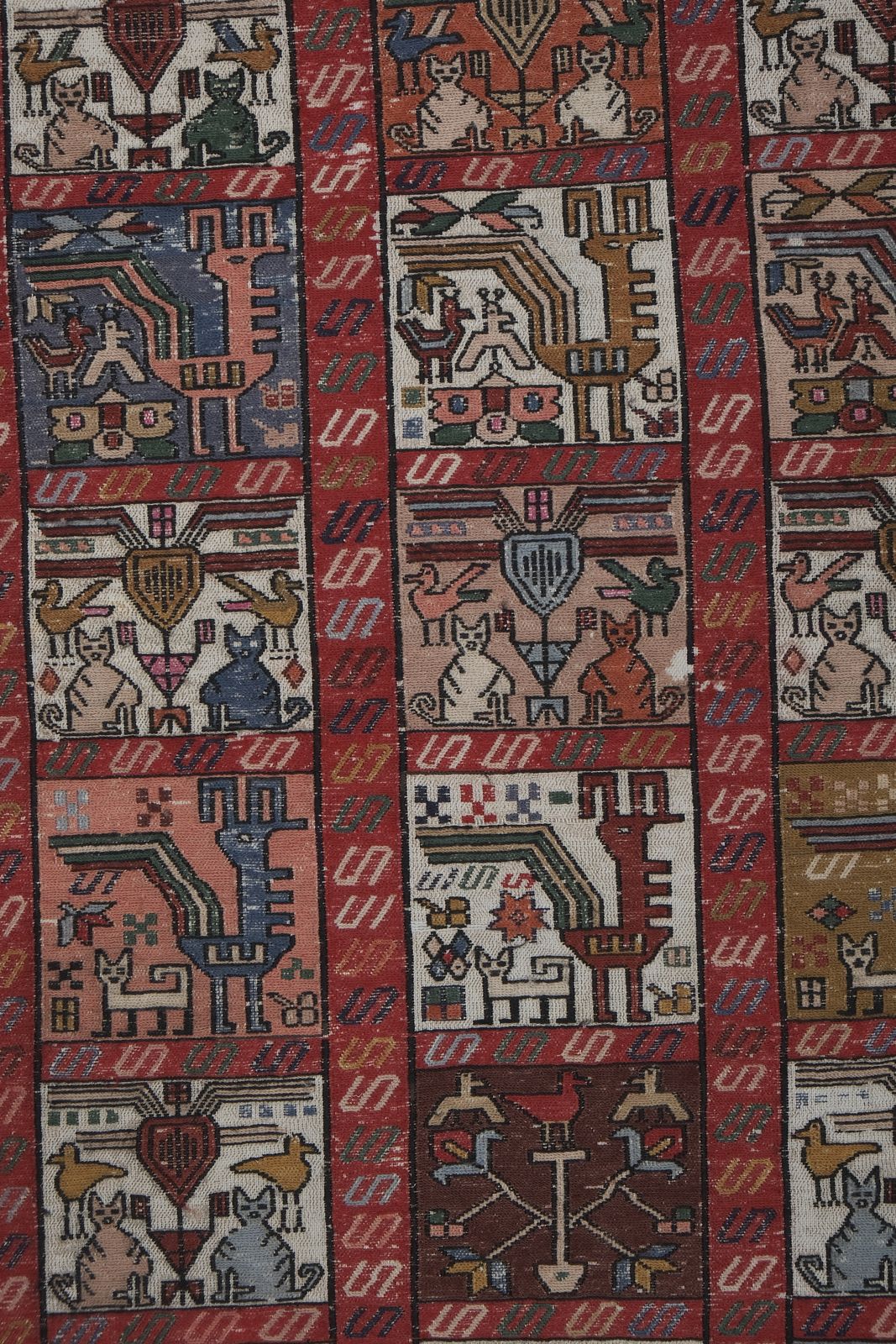 Turkish Animal Botanic Soumac Rug 3'11'' X 6'1'' photo 770.0