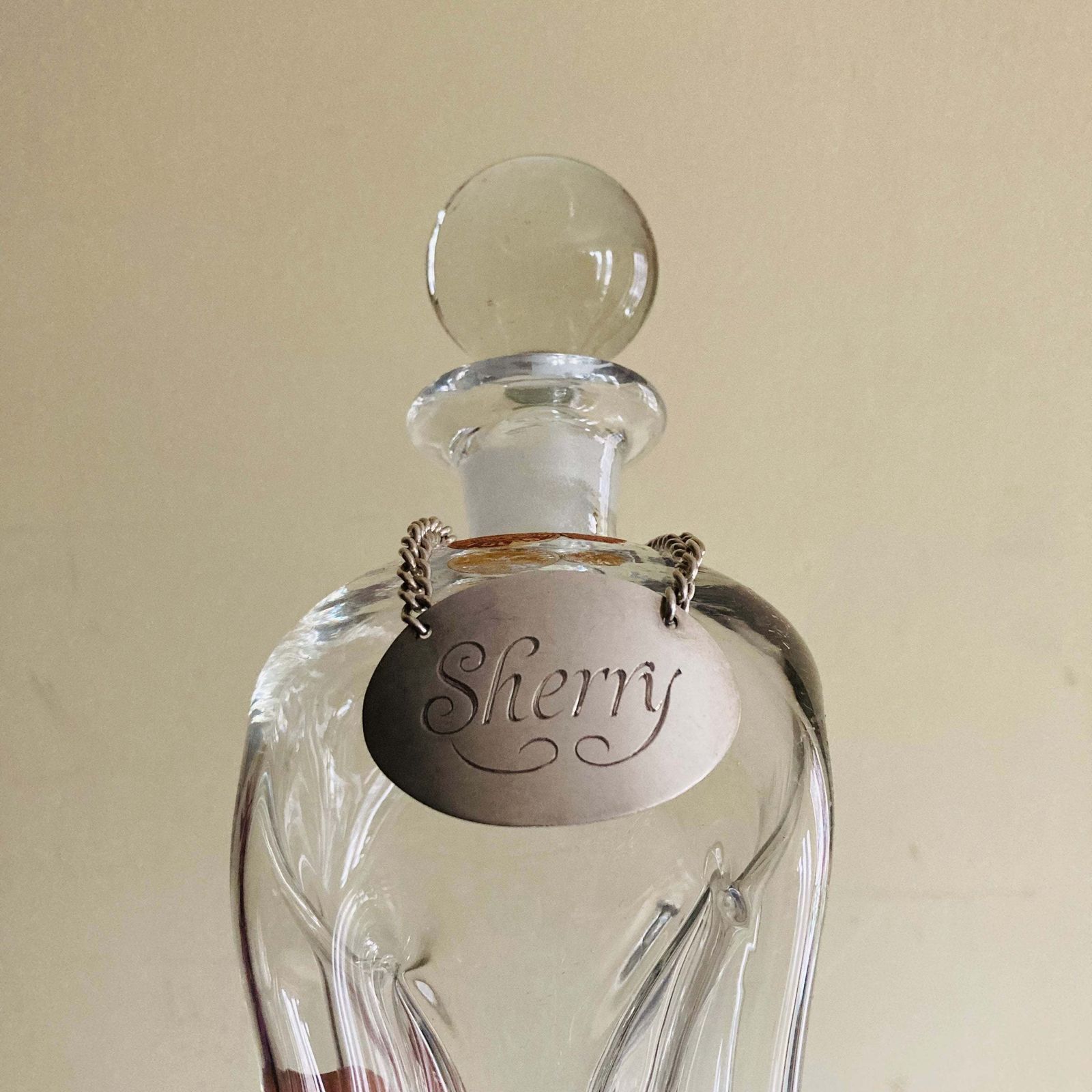 Sterling Silver Decanter Label Sherry photo buy