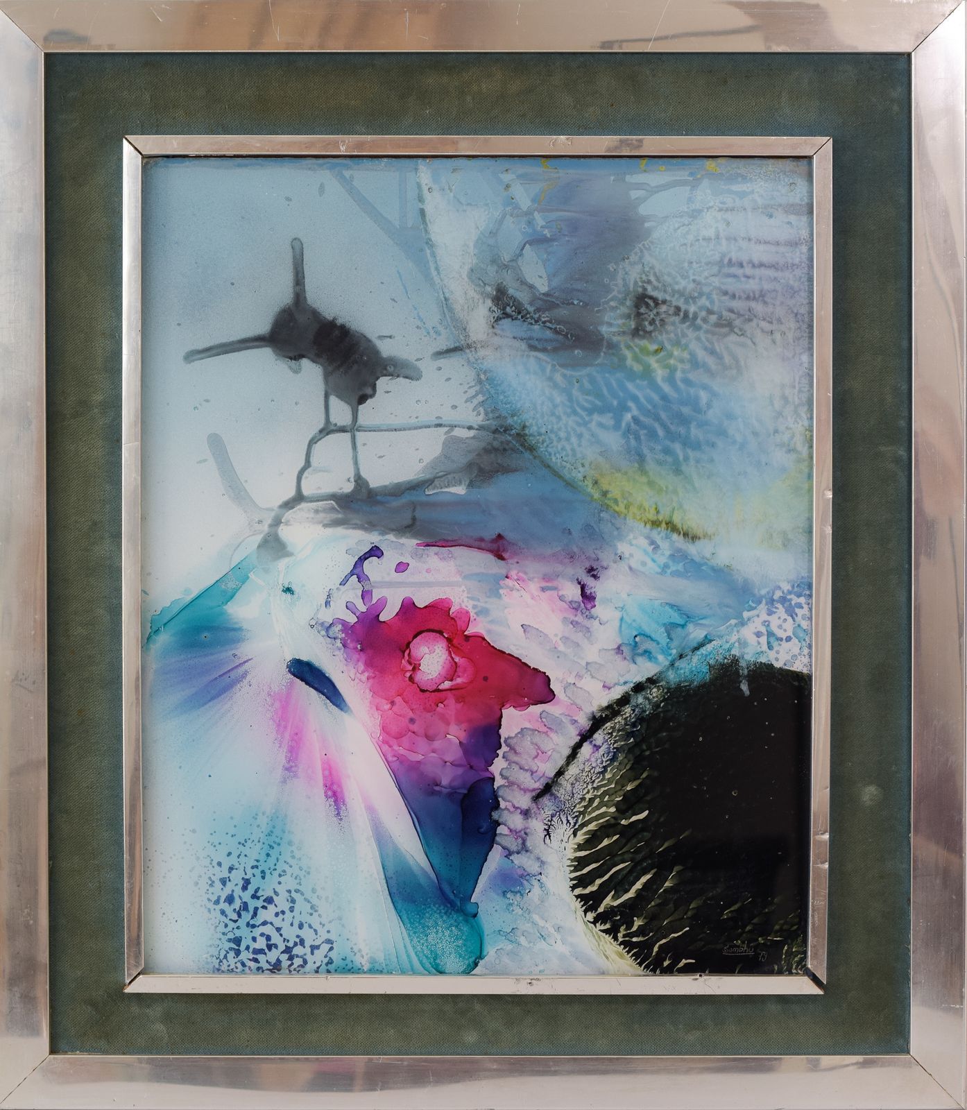 photo vintage Pablo Sumbhu – Twee Aquarellen