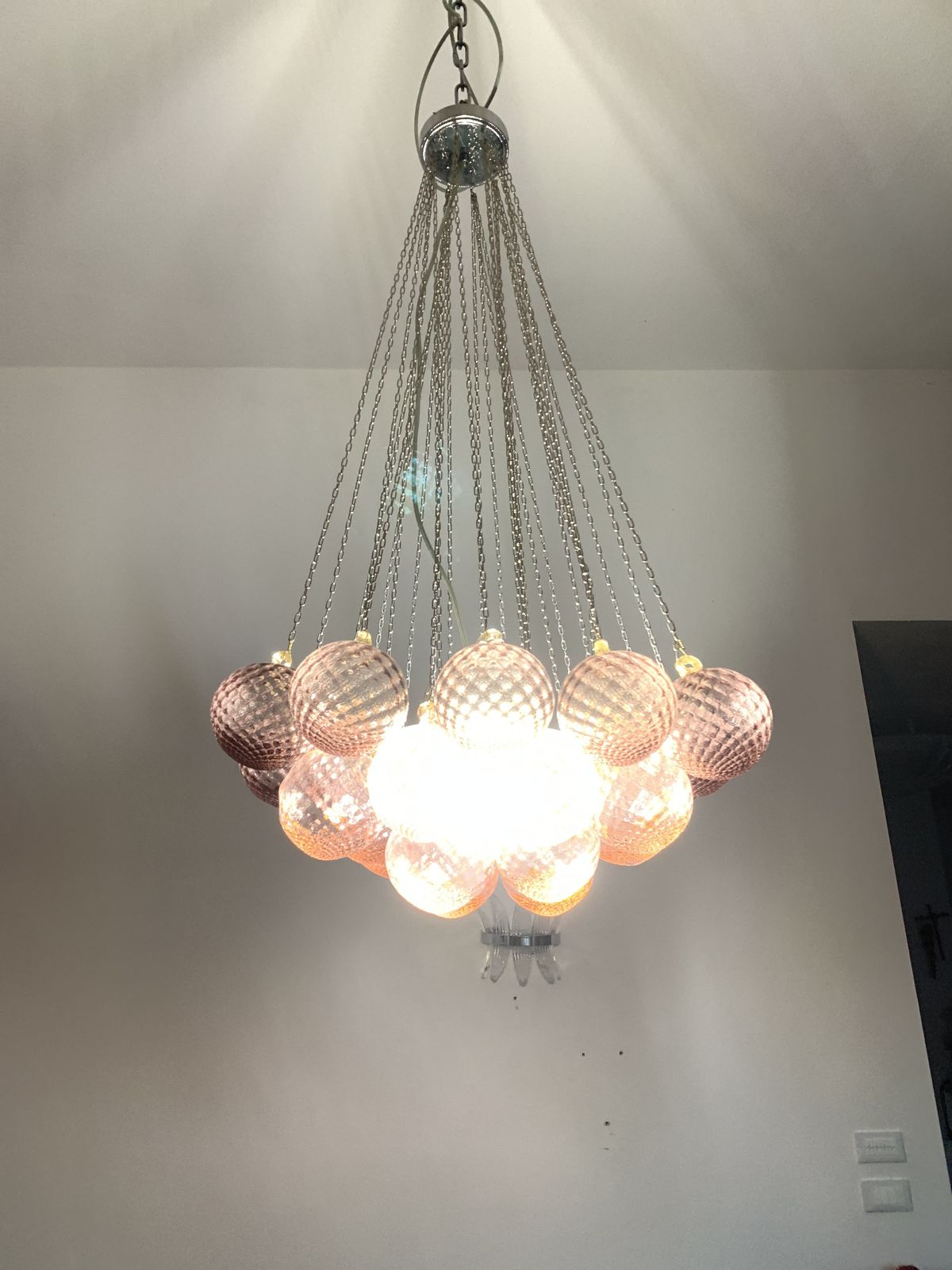 Lighting Impressive Murano Glass Sputnik Chandelier Like Mazzega Zuccheri Venini Barovier photo