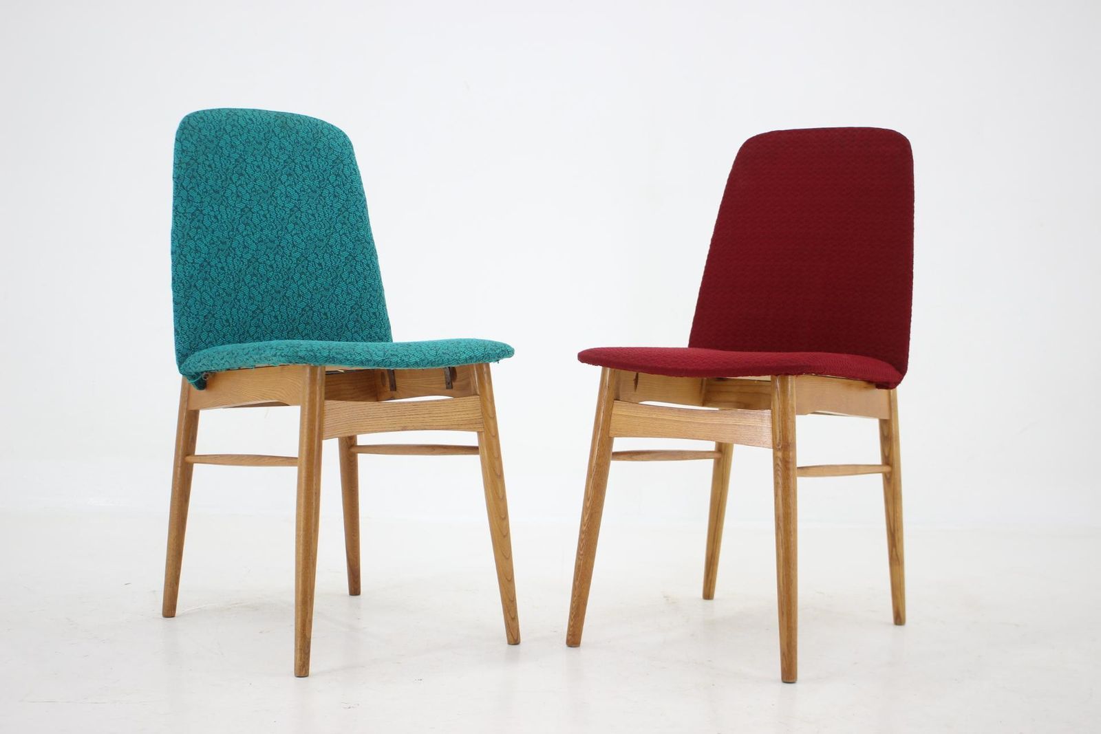photo for sale 1960s Set Of 6 Ash Dining Chairs ,Czechoslovakia