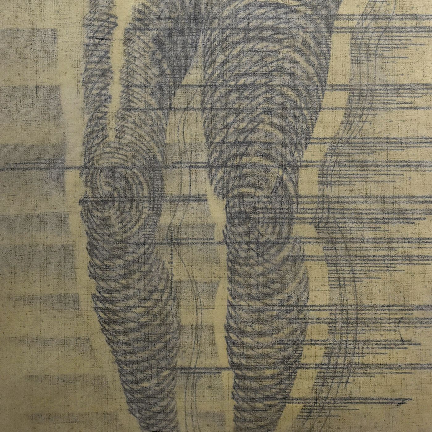 Charcoal And Sanguine Woman On Textile French School Martinez photo for sale
