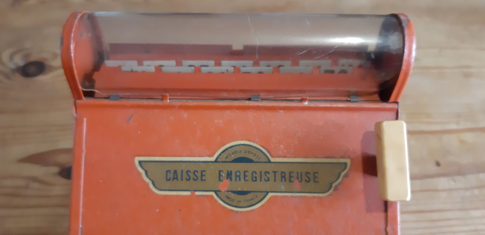 Toy Old Cash Register From The 50s photo vintage