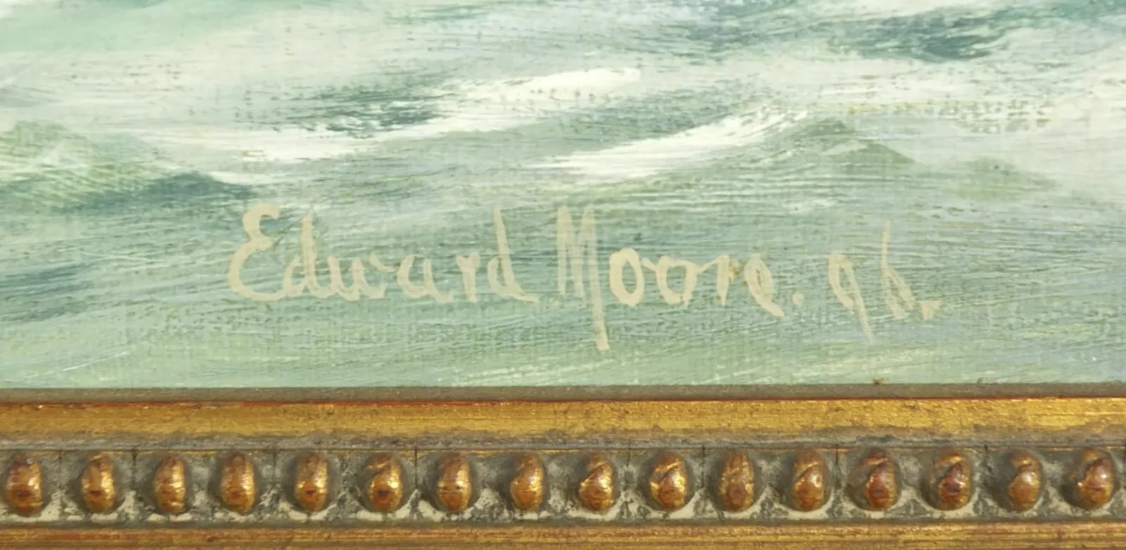 Edward Moore Seascape Oil Painting C,1896 photo vinterior