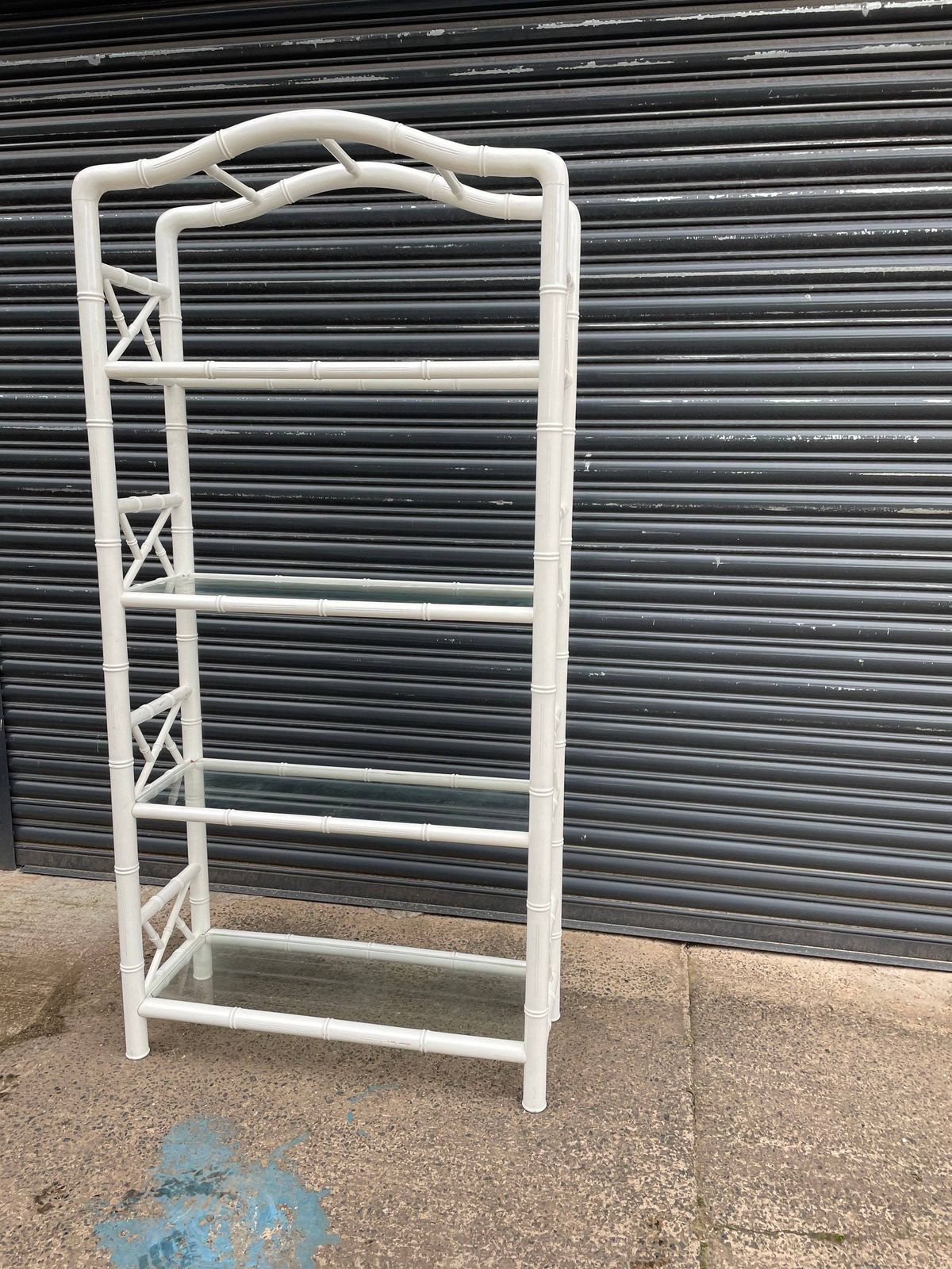 Faux Bamboo Chippendale Style Shelving Unit photo buy