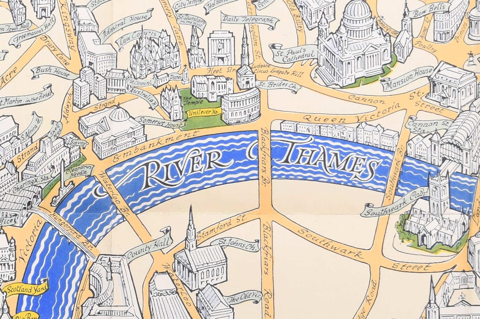 The Royal Wedding: Picture Map Of The Route Through London (1947) photo for sale
