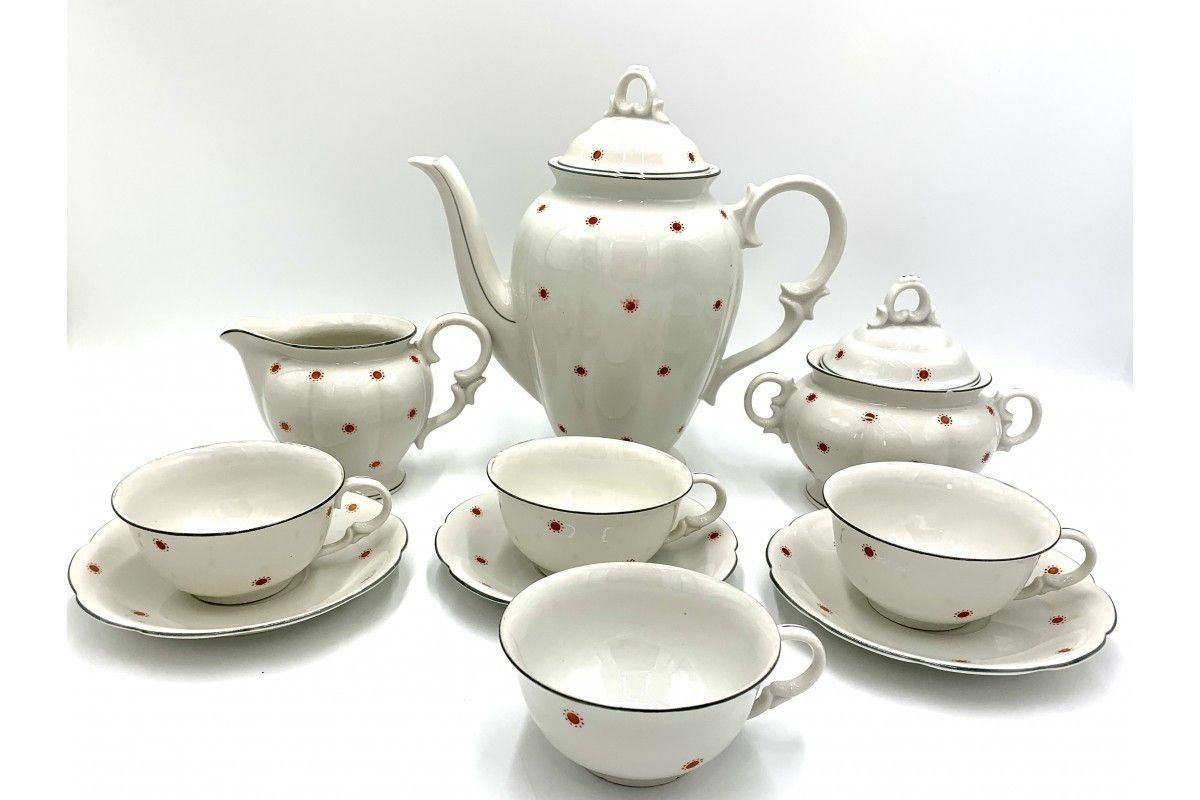Parts Of The Giesche Coffee Service, Poland, 1940s photo for sale