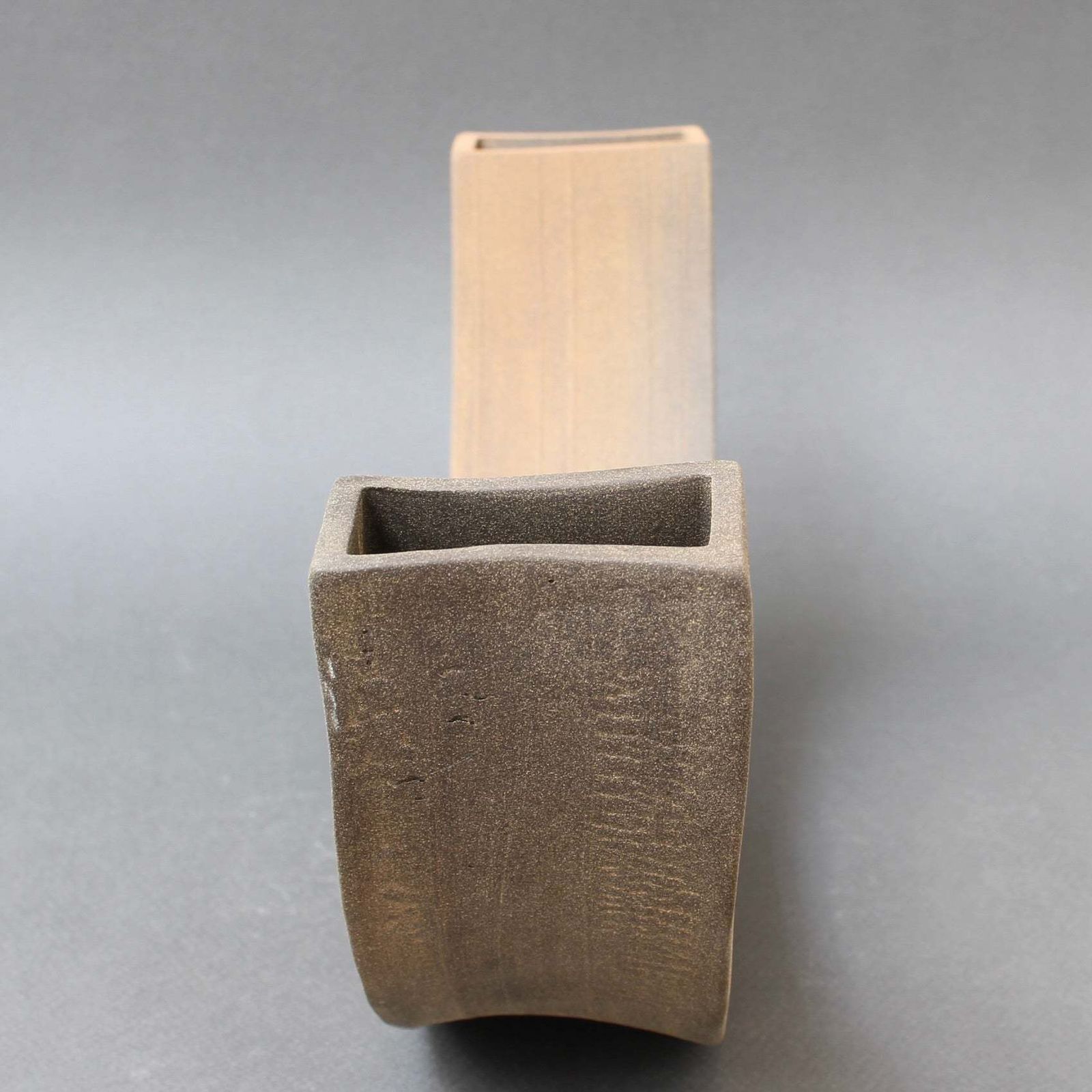 Vintage Italian Industrial Style Ceramic Vase / Sculpture By Alessio Tasca (Circa 1970s) photo 1300.0