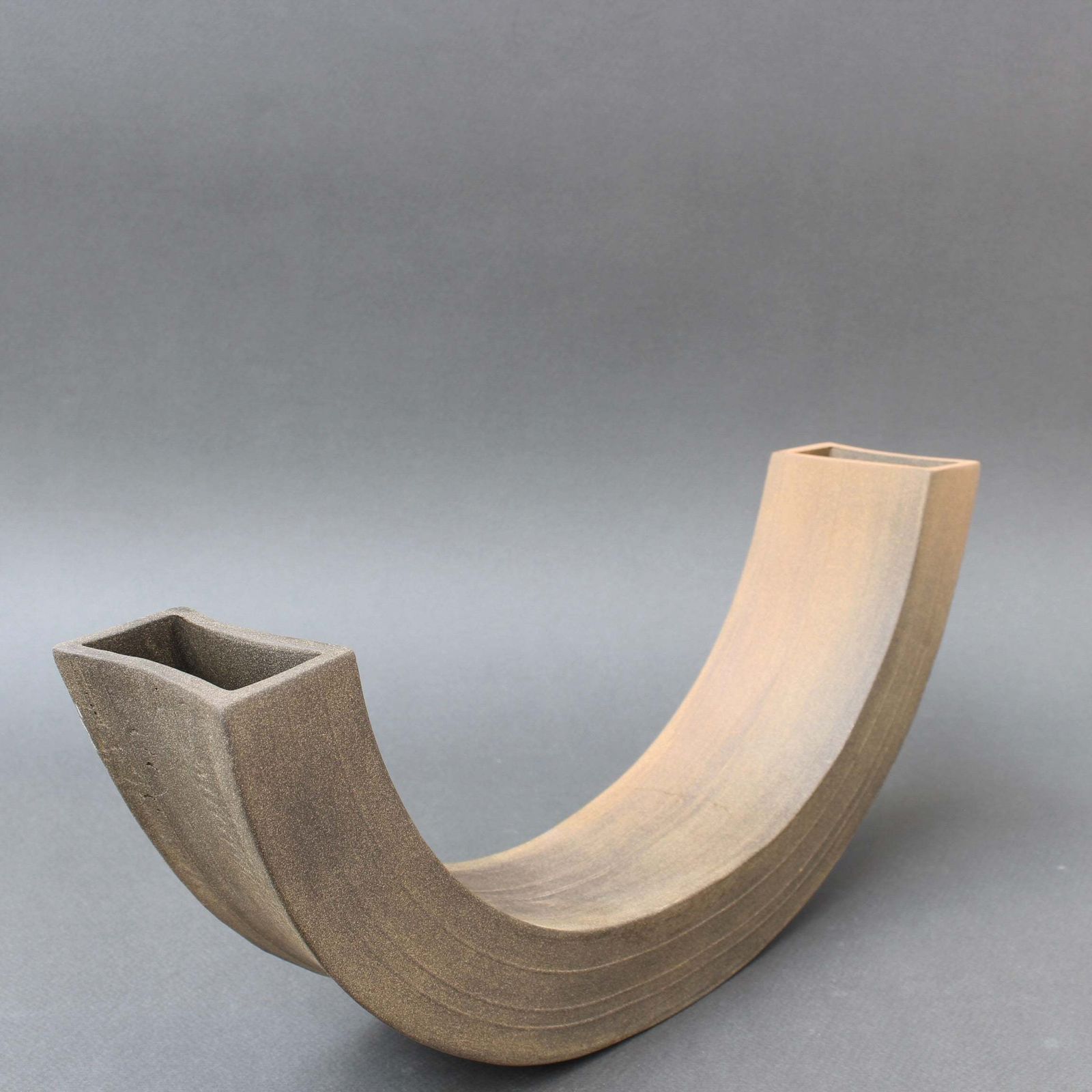 Vintage Italian Industrial Style Ceramic Vase / Sculpture By Alessio Tasca (Circa 1970s) photo vinterior