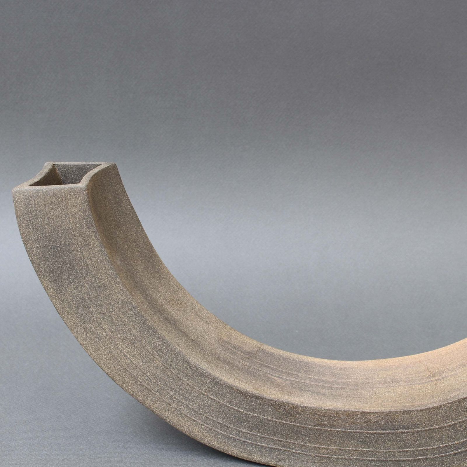 Vintage Italian Industrial Style Ceramic Vase / Sculpture By Alessio Tasca (Circa 1970s) photo vintage