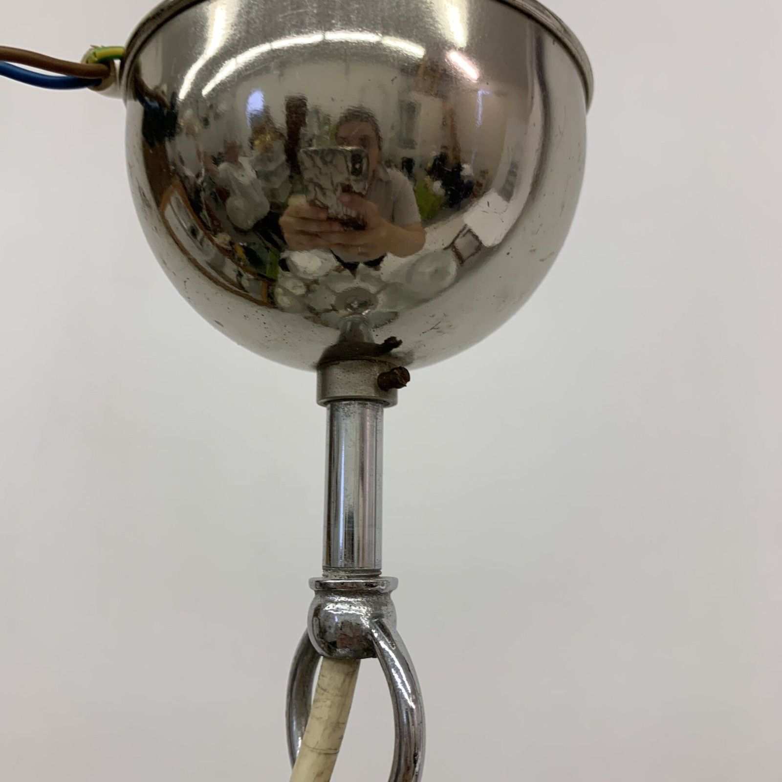 Hanging Lamp In Frosted Ice Glass By J. T. Kalmar For Kalmar Franken Kg, 1960s photo buy