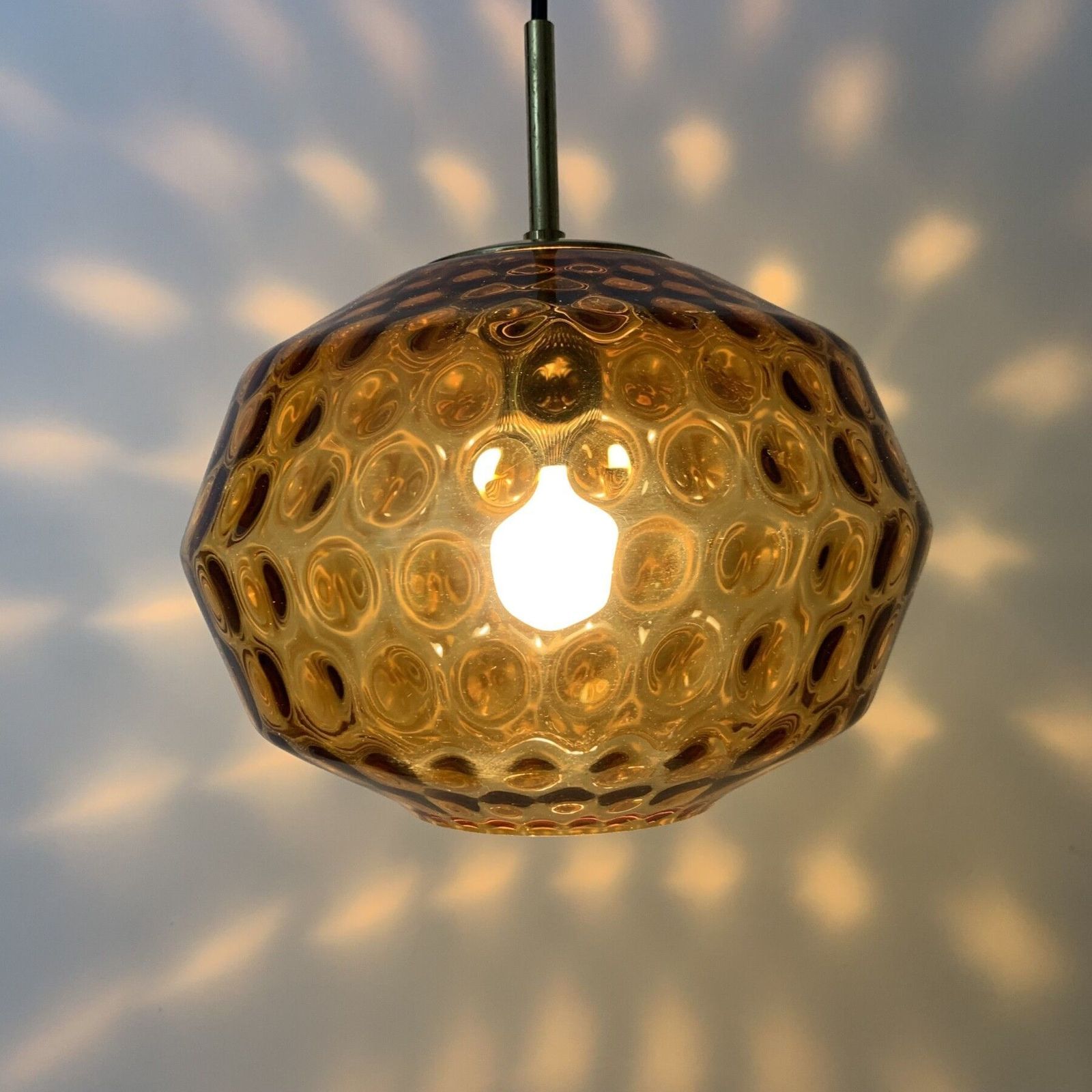 photo buy Limburg Glashutte Glazen Hanglamp, Mid Century Design, Duitsland, Ca. Jaren 1970