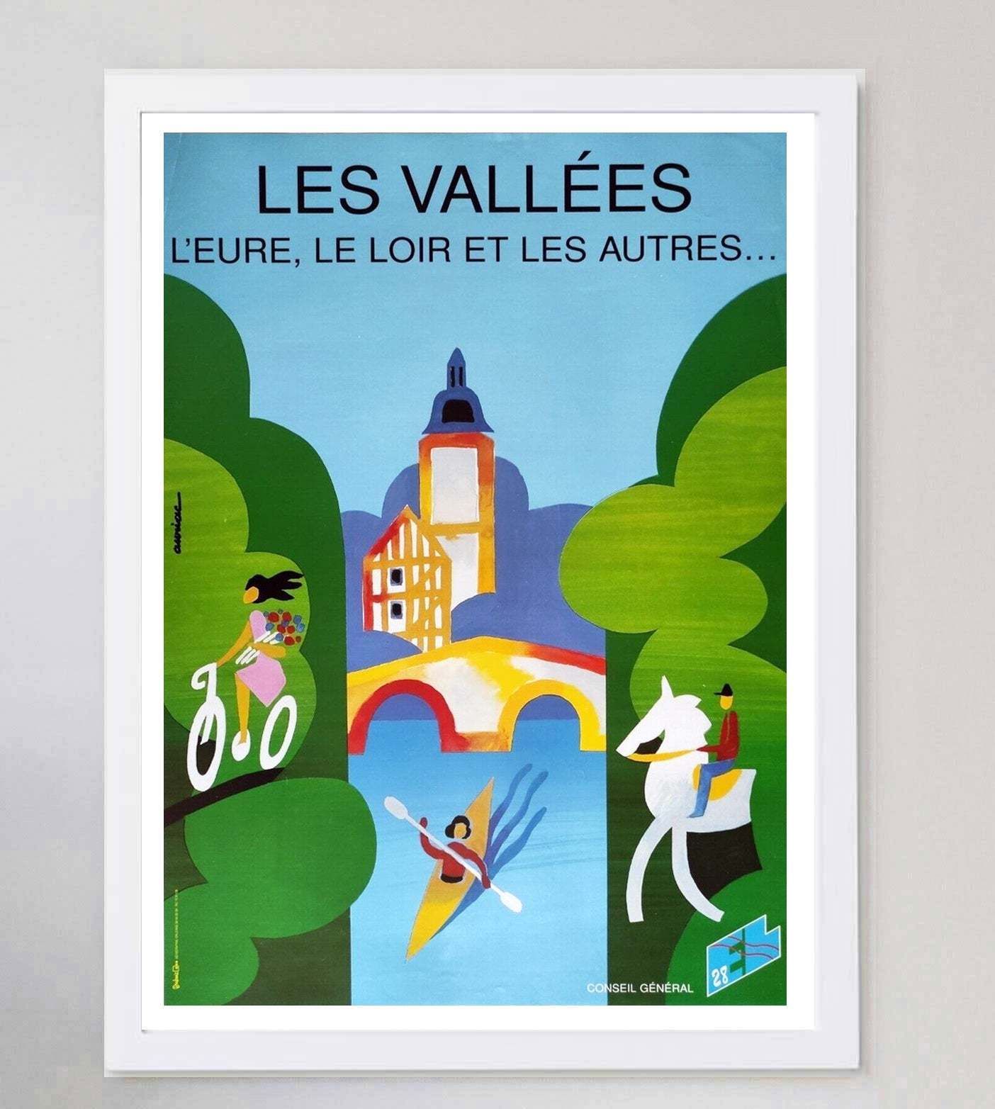 Les Vallees   The Eure, The Dordogne & The Others Original Vintage Poster photo for sale