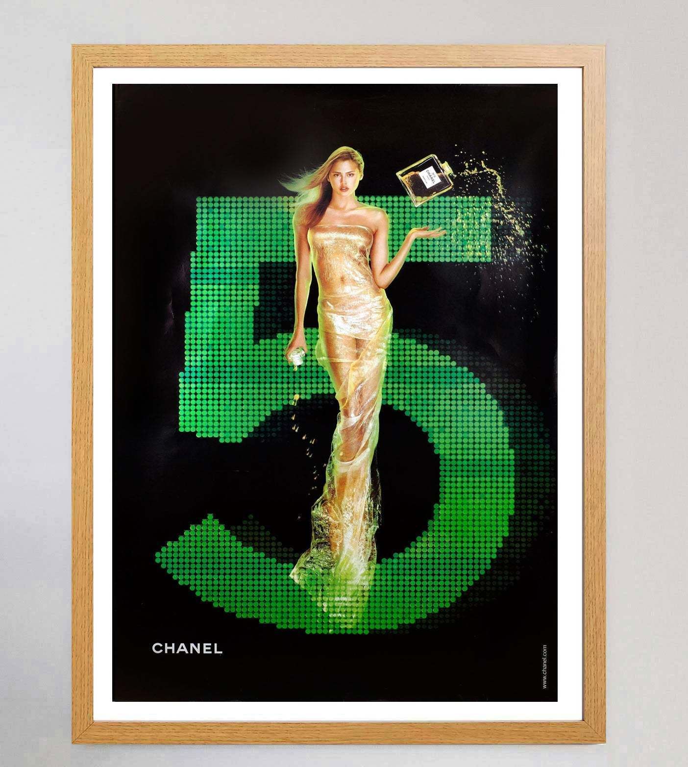 Chanel No.5   Green Original Vintage Poster, 2000s photo Art