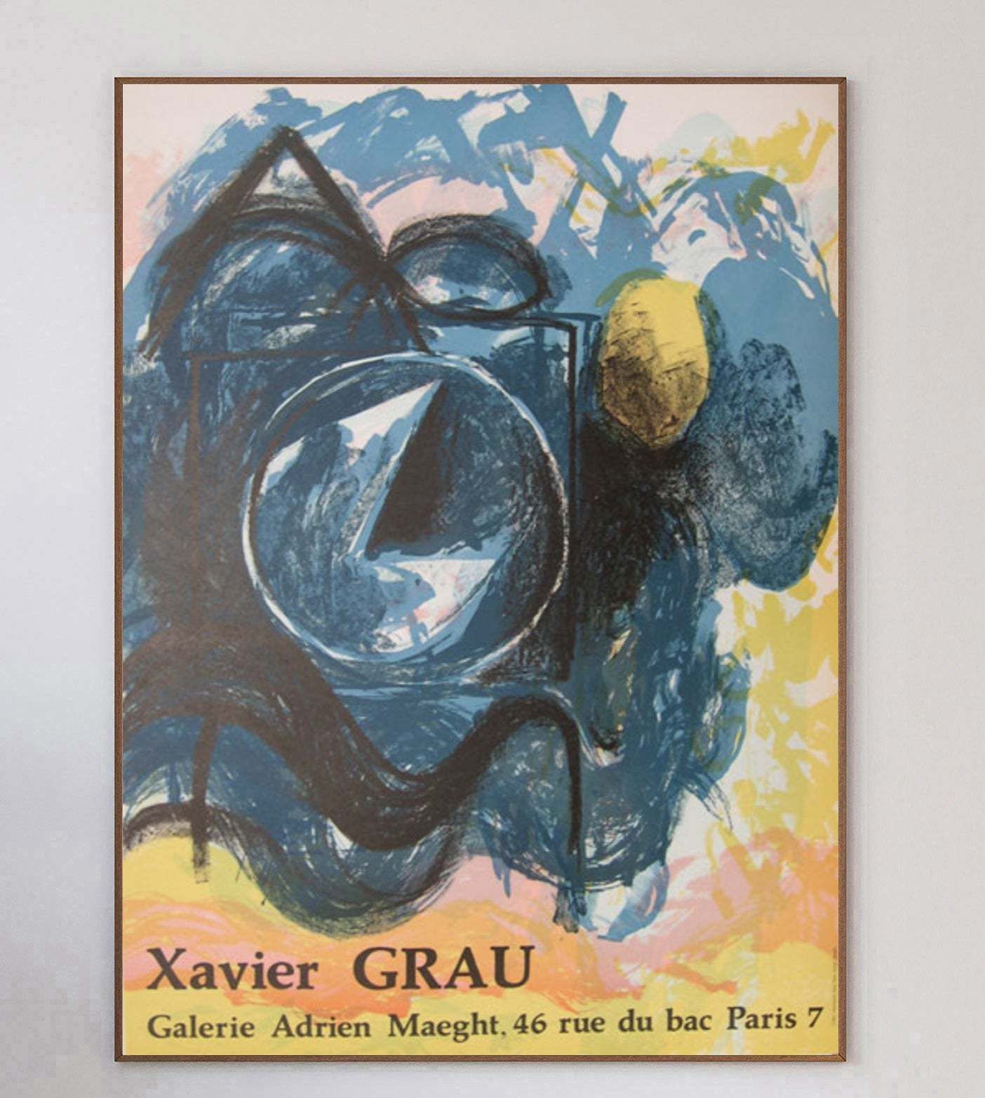 Xavier Grau   Galerie Adrien Maeght Original Vintage Poster photo 195.0