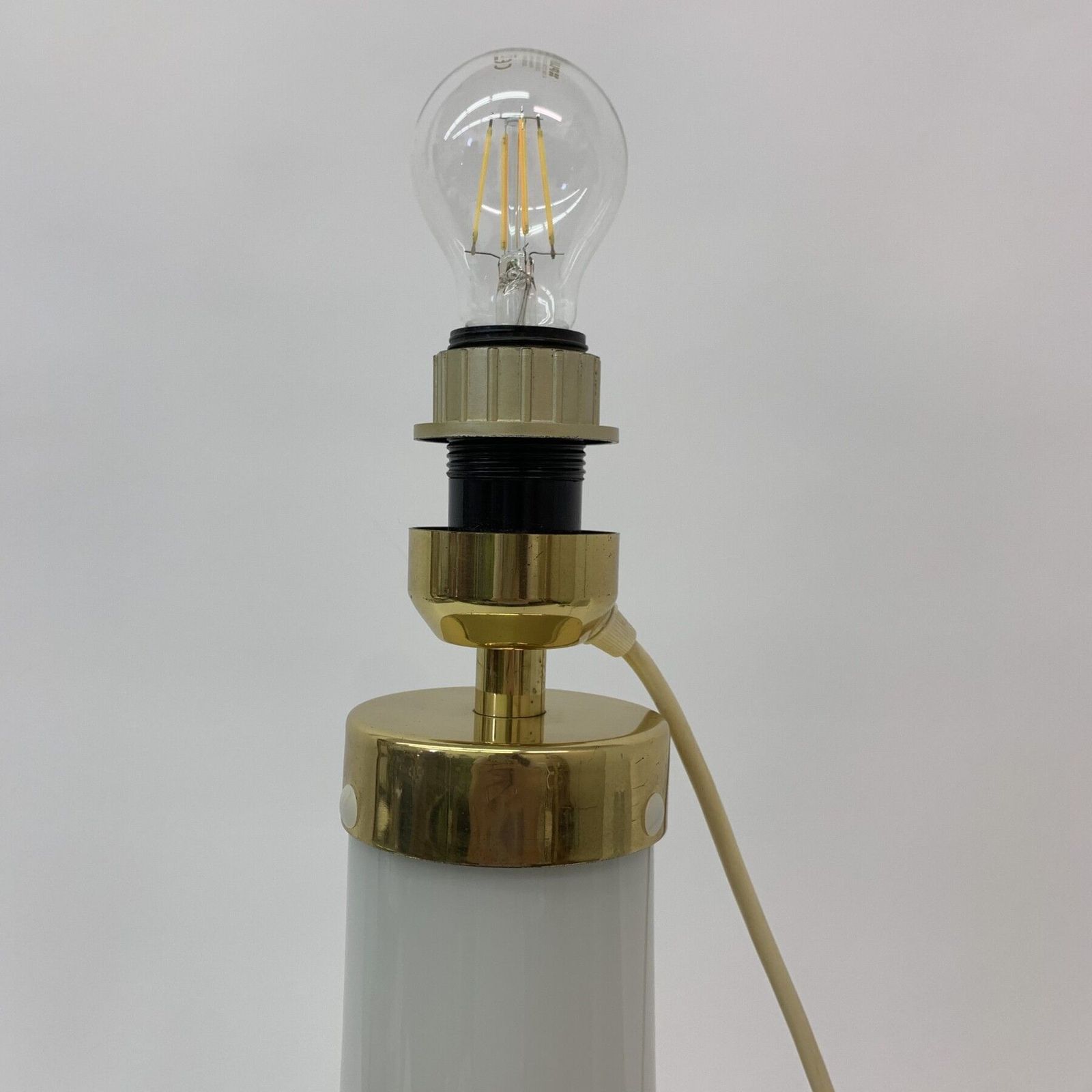 Mid Century Design Vloer /Tafellamp Van Verlicht Glas, Jaren 1970 photo buy