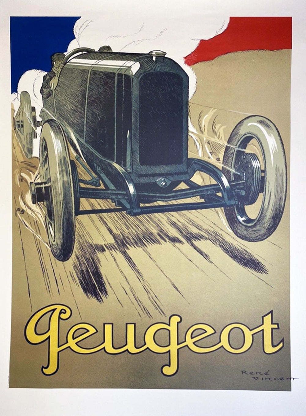 Peugeot Original Vintage Poster, 1910s