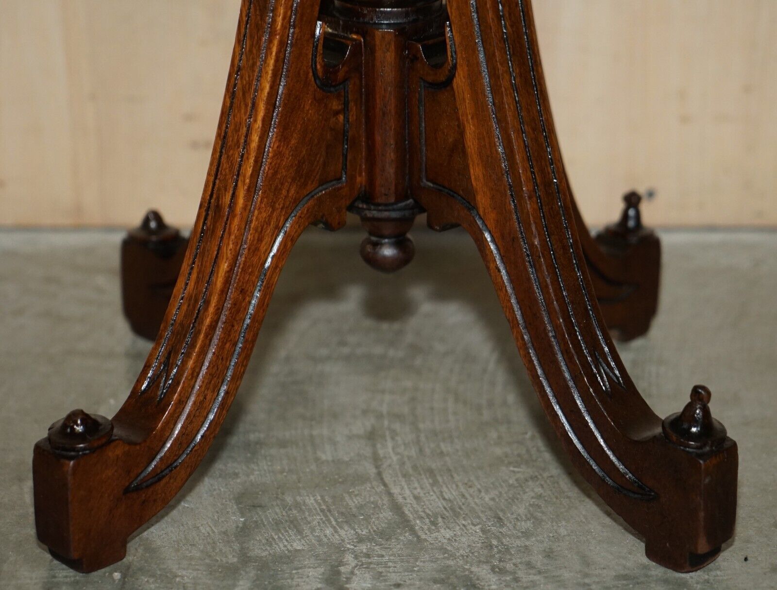 Editors Choice Most Popular Fossil Marble Top Antique Side End Lamp Wine Table photo vinterior