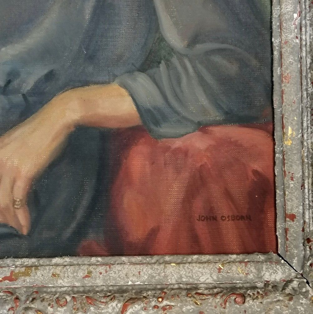 Mid Century Oil Painting By John Osborn photo furniture