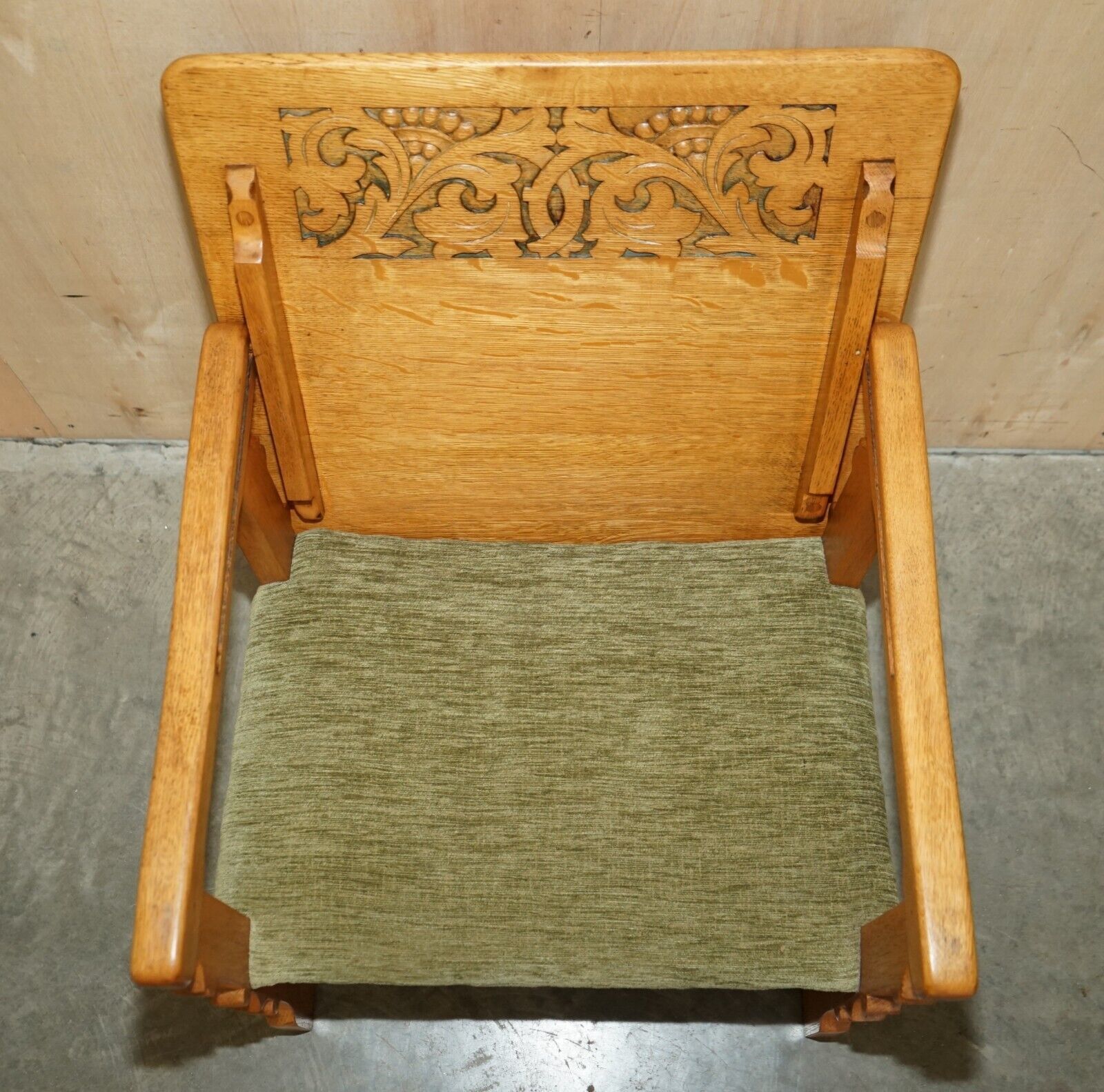 Antique Carved Oak 1890 Attributed To Gillows Metamorphic Library Armchair Table photo 2950.0